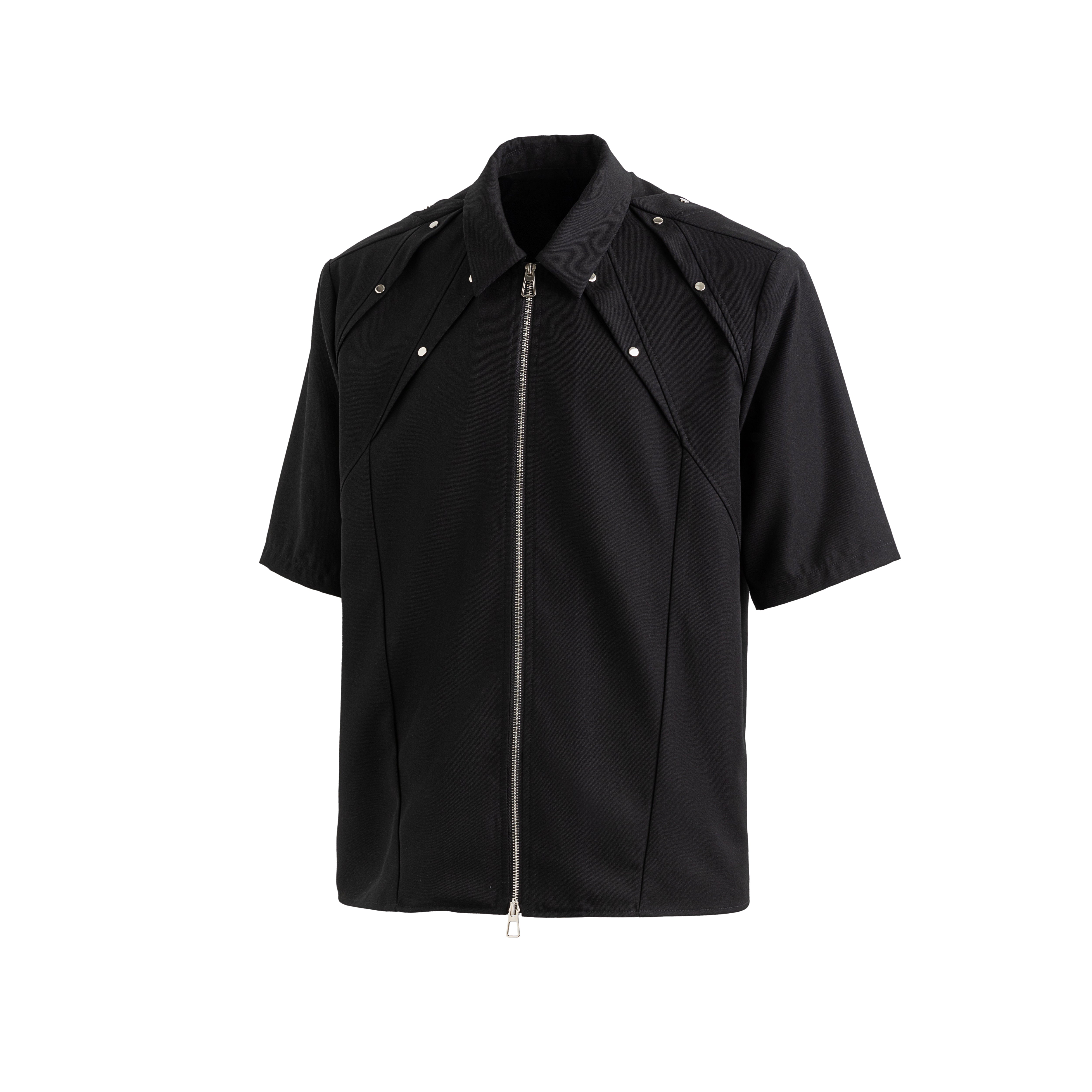 24SS Pleated Binder Cut Shirt