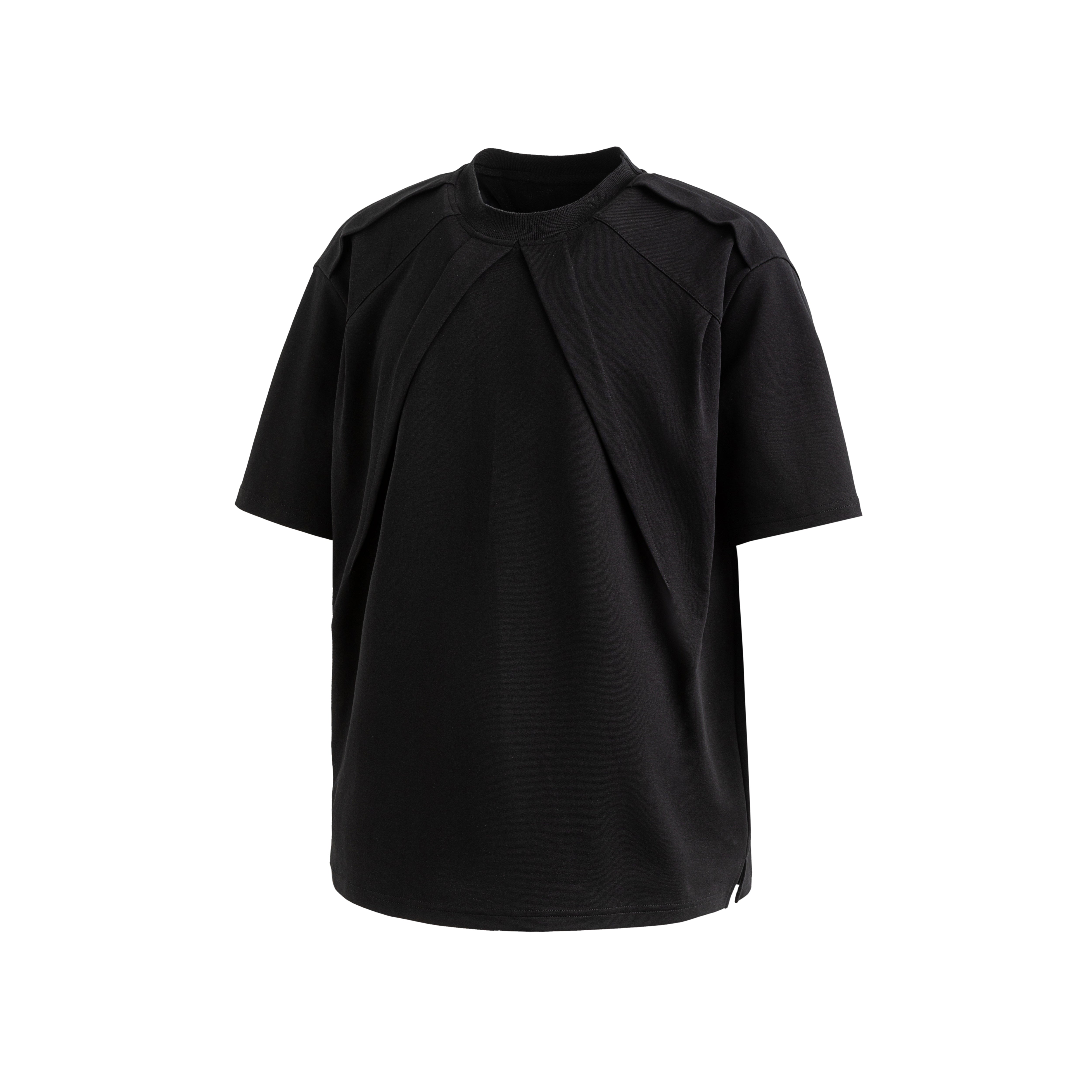 24SS Pleated Binder Cut Tee