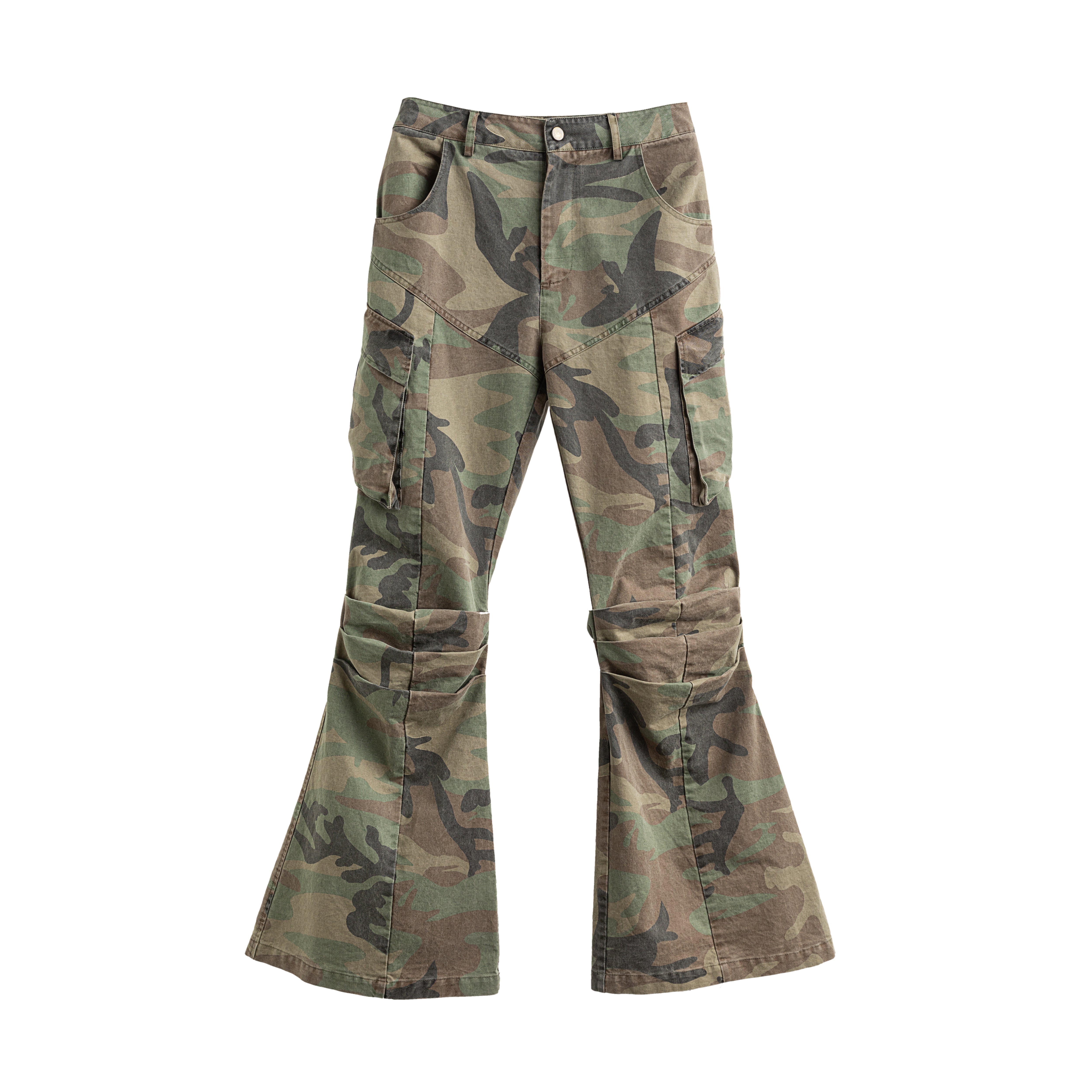 24SS Camouflage Machete-Cut Pants