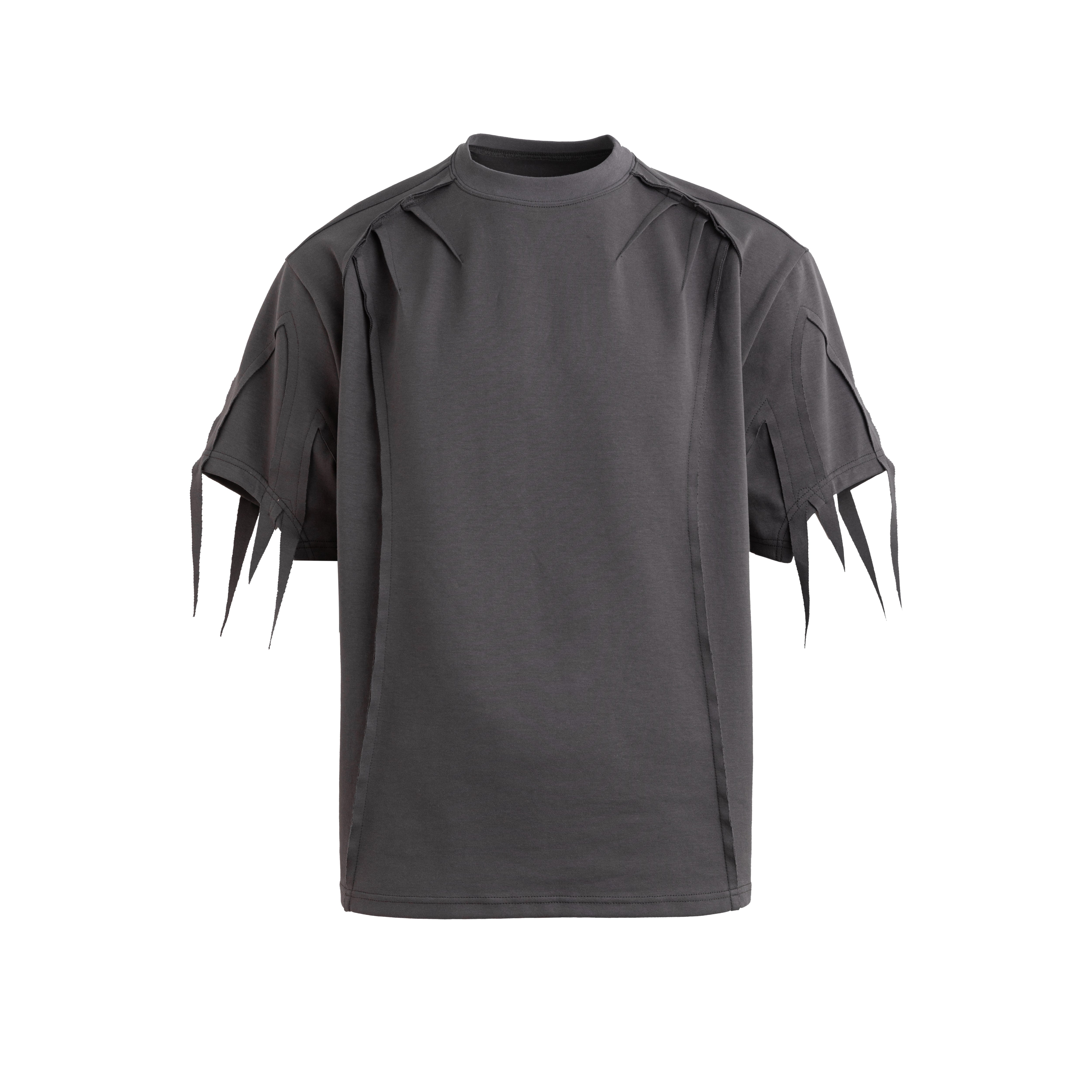 24SS Deconstructed Ribbon Fringe Tee