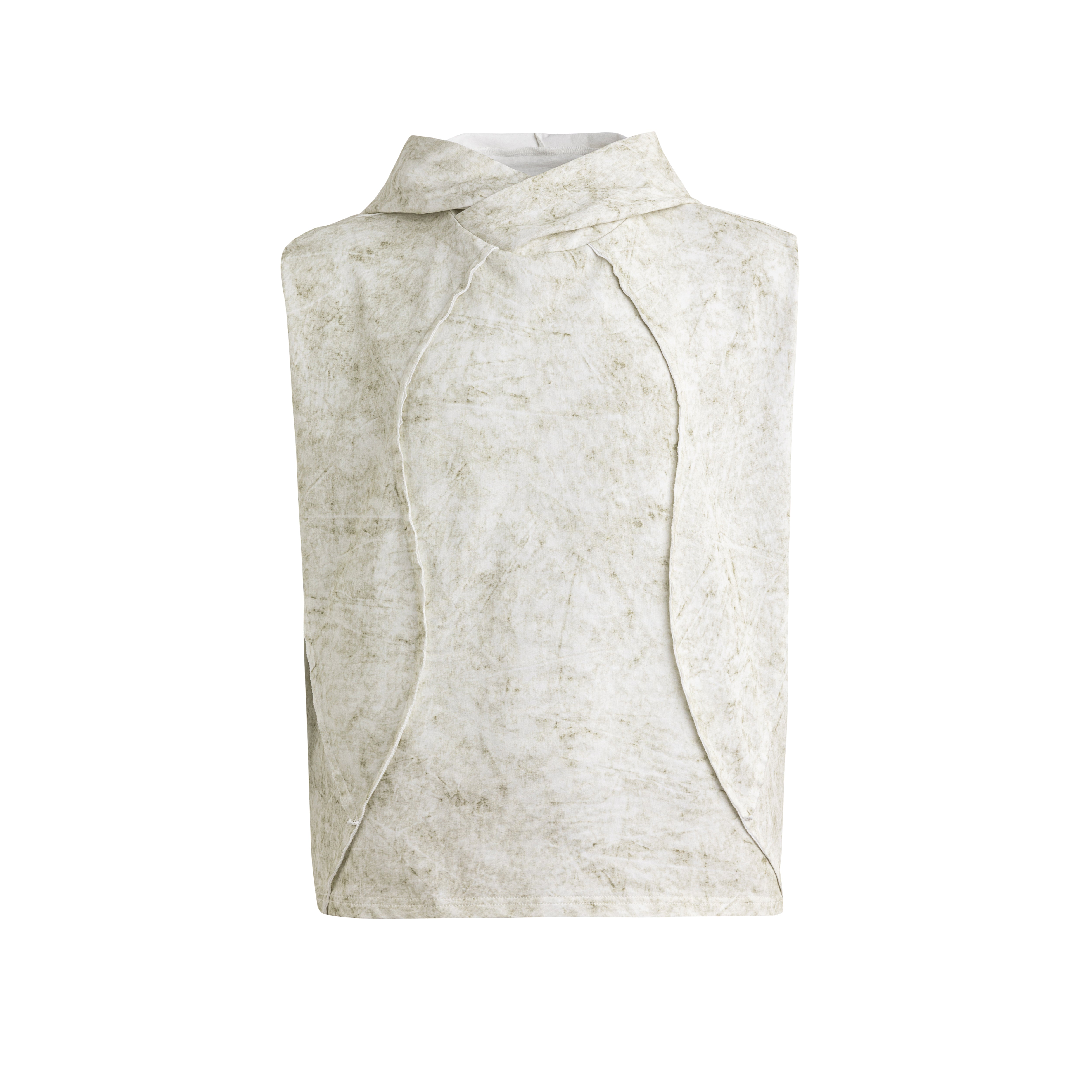 24SS Distressed Hooded Vest