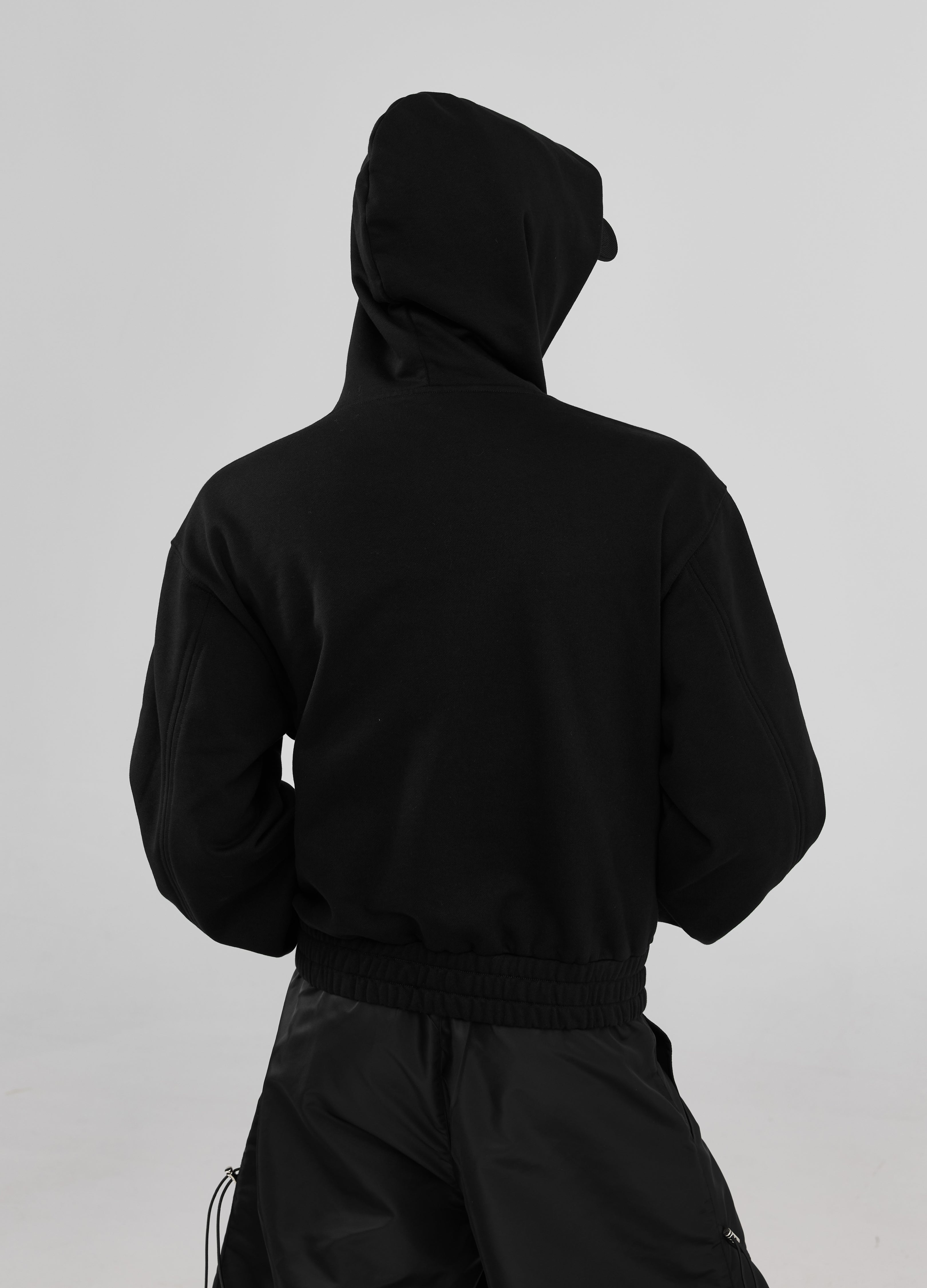 24FW Zip-Up Cropped Hoodie