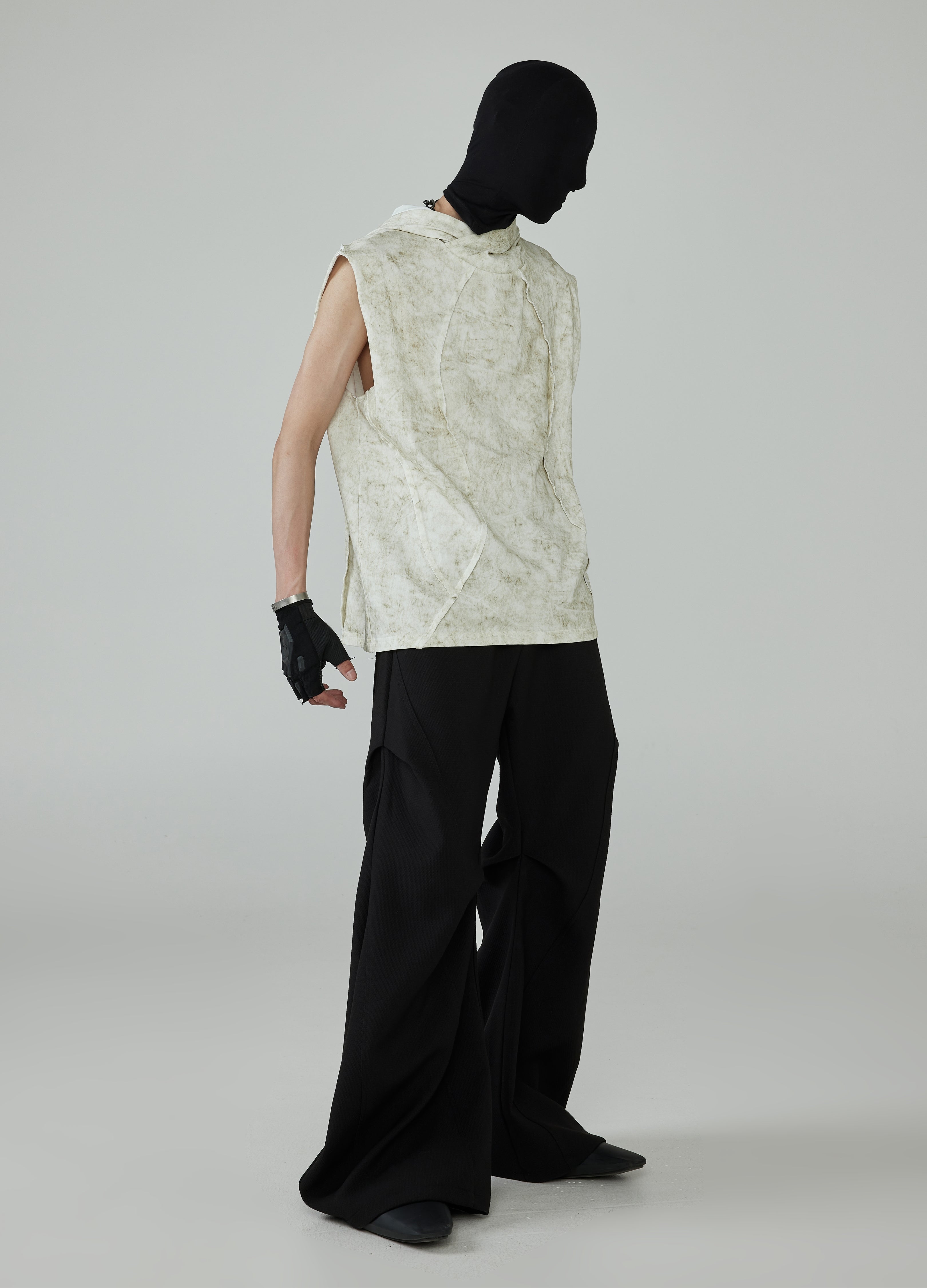 24SS Distressed Hooded Vest