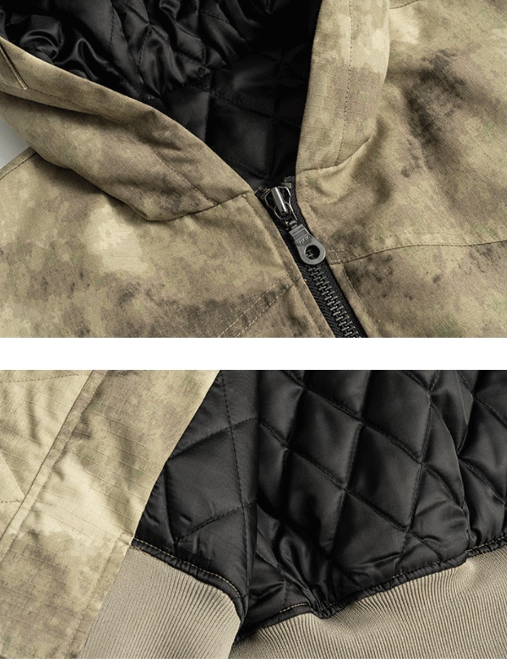 22FW Camo Hooded Zip-Up