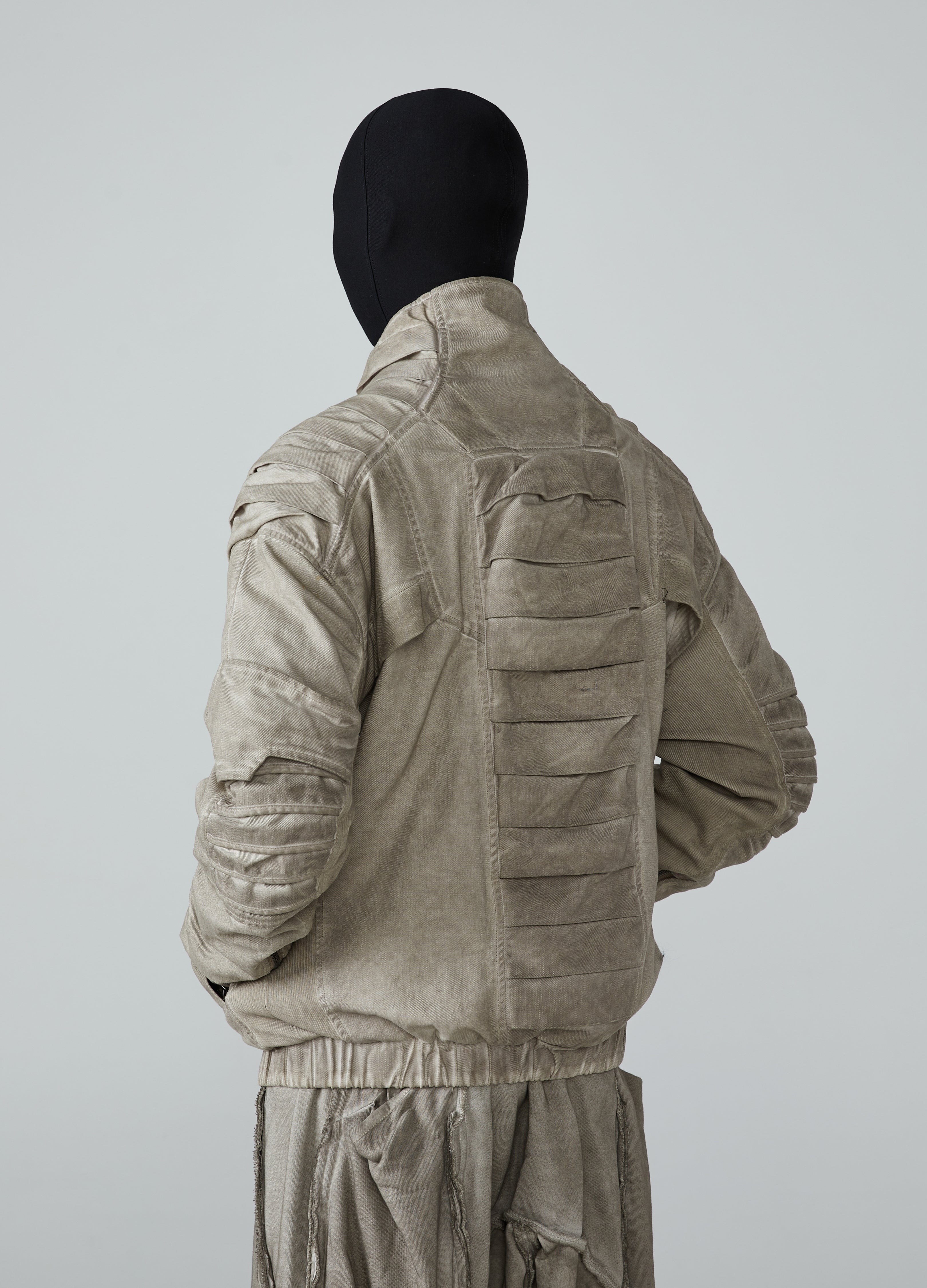 Wasteland Spliced Distressed Short Jacket