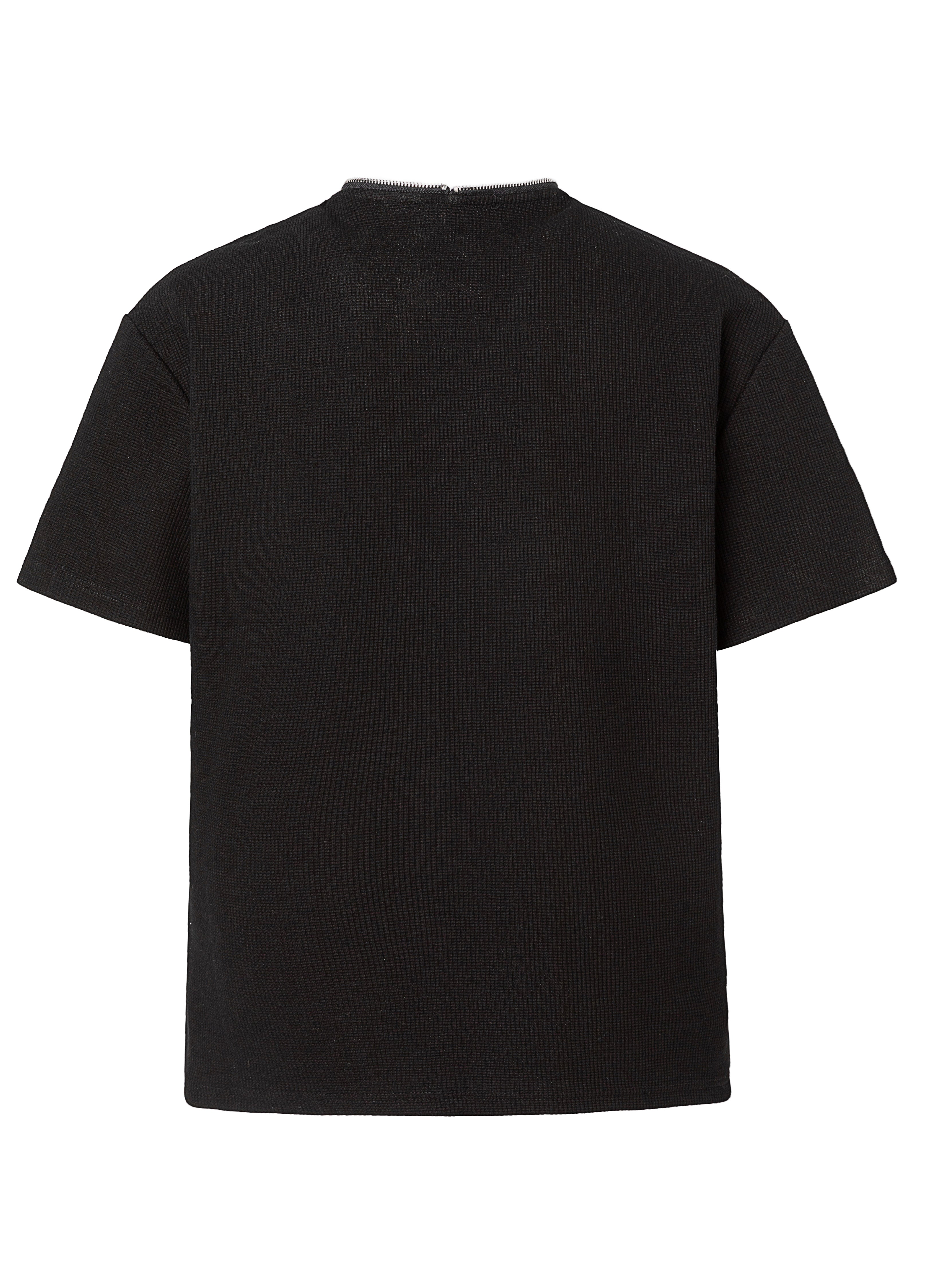 WAFFLE ZIP FUNCTIONAL TEE