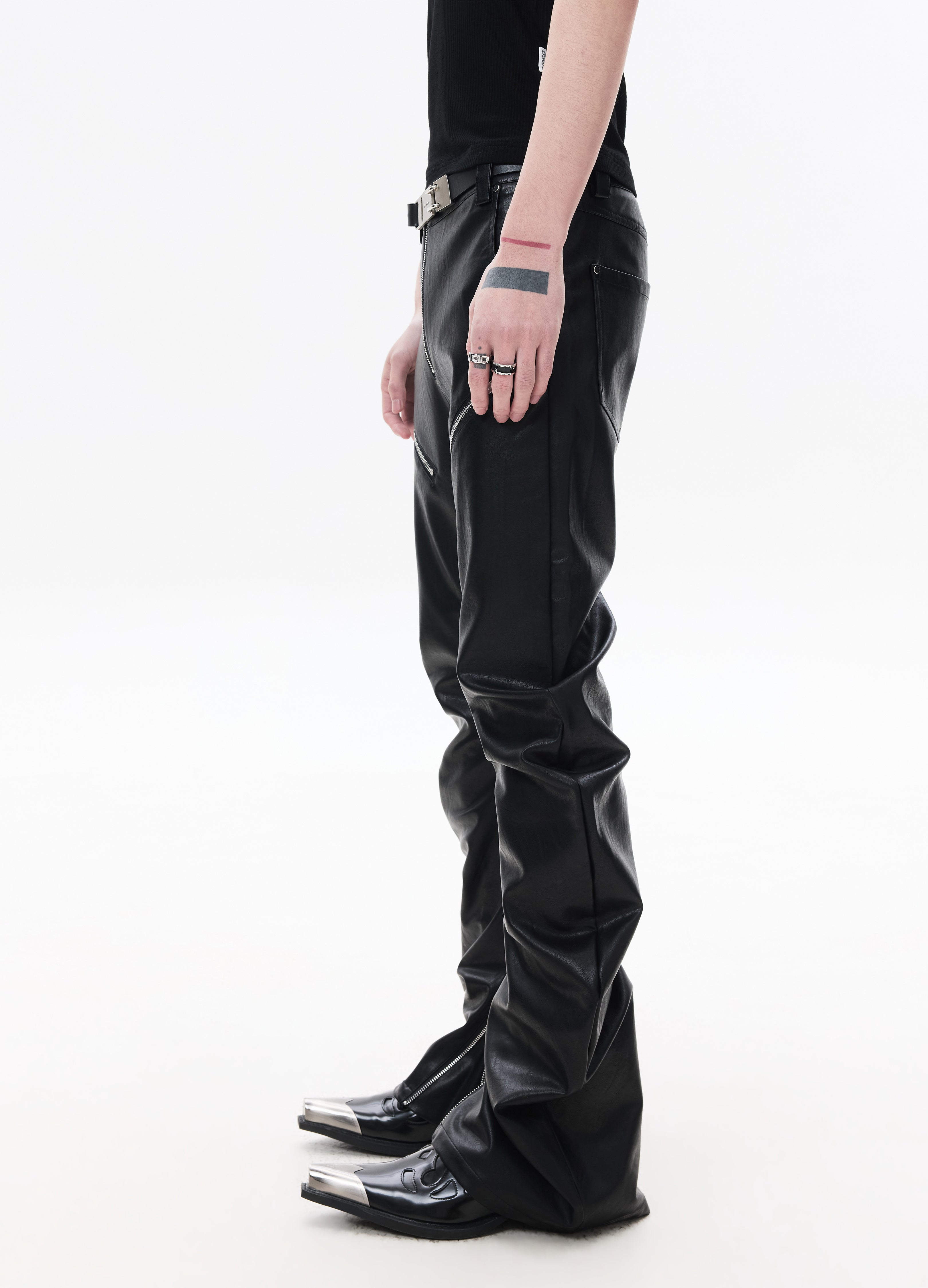 26SS SCIMITAR ZIP SKINNY PANTS