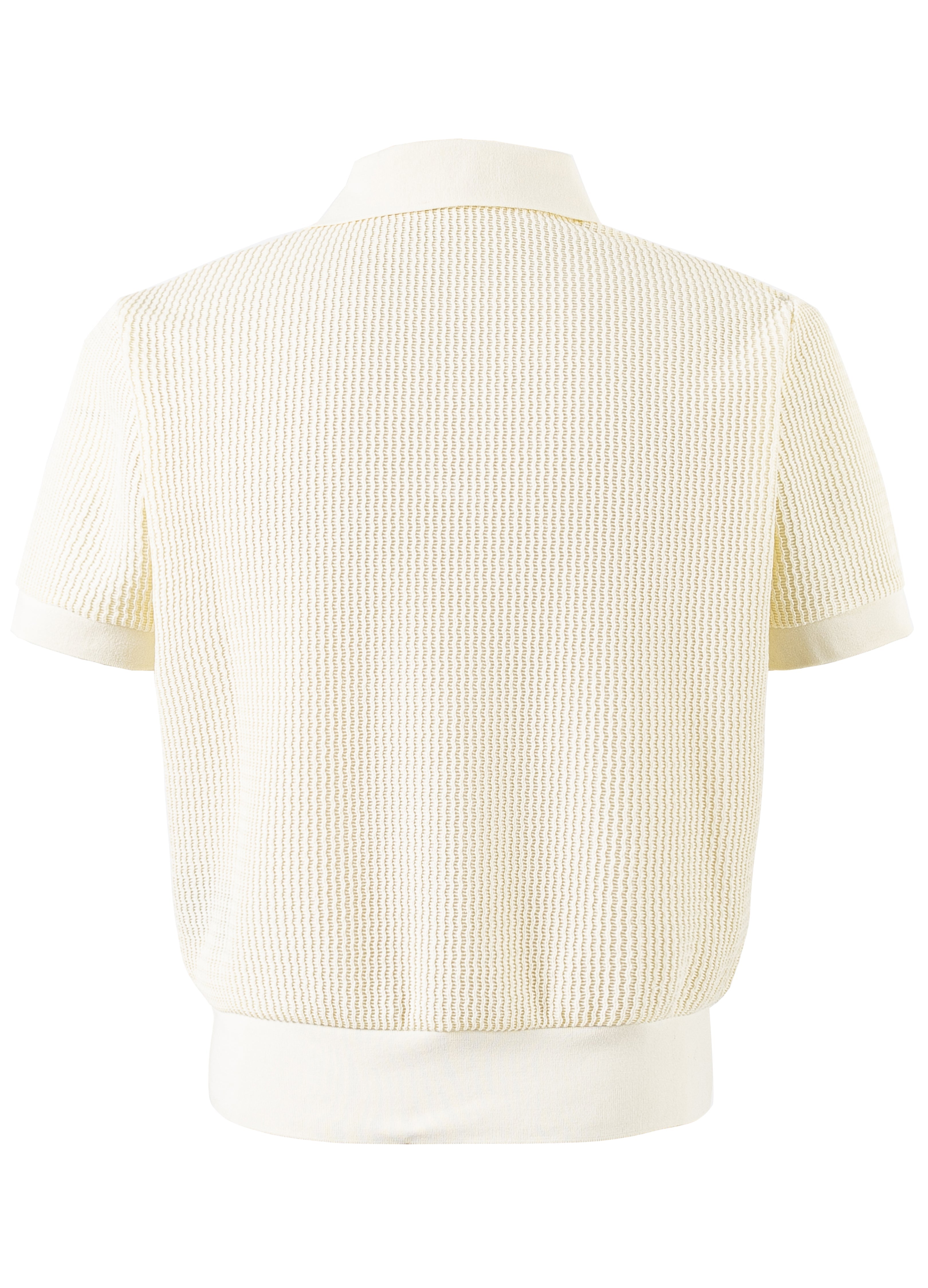 25SS JACQUARD V-NECK POLO