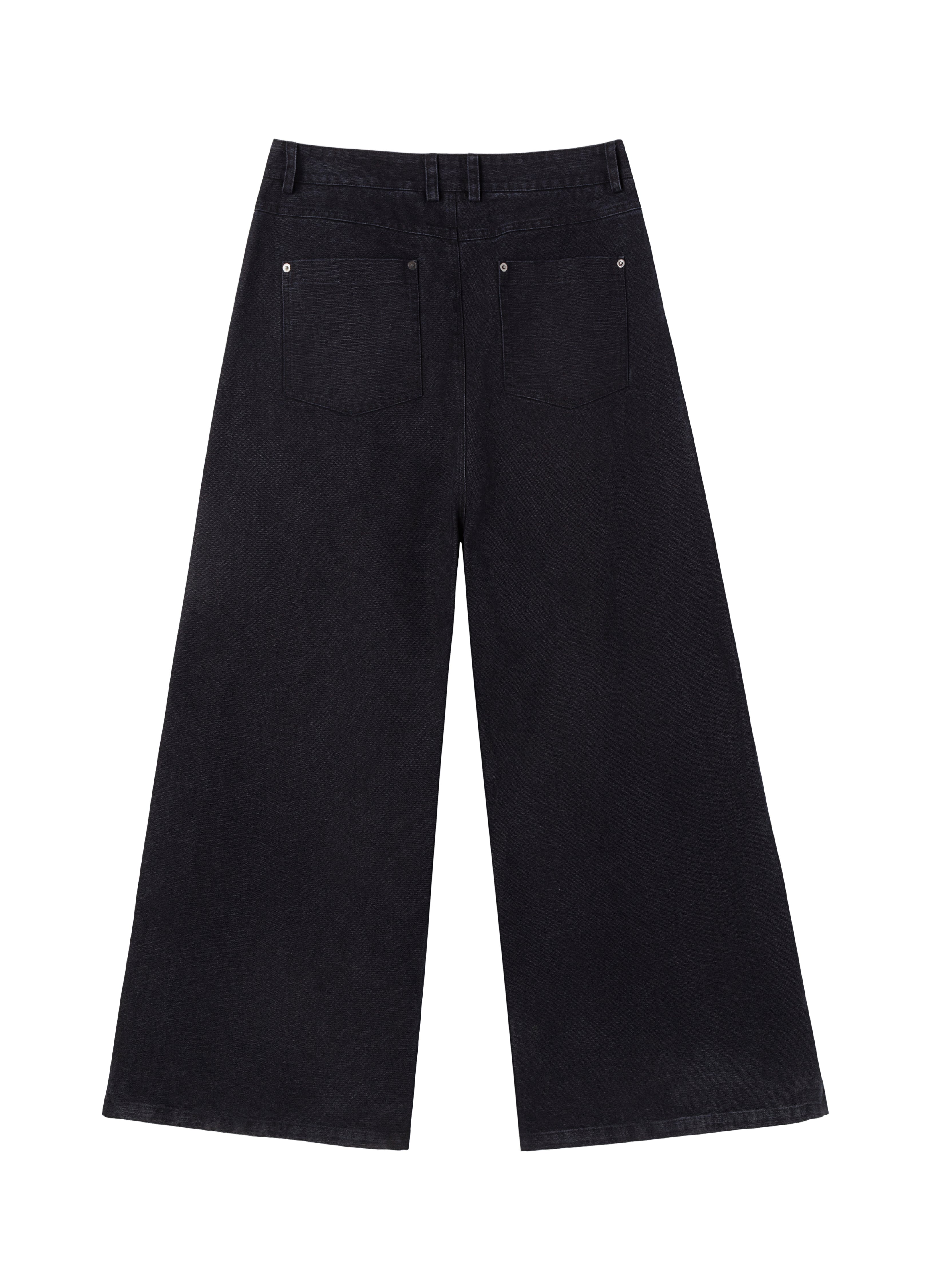 25FW WASHED BLACK BAGGY DENIM