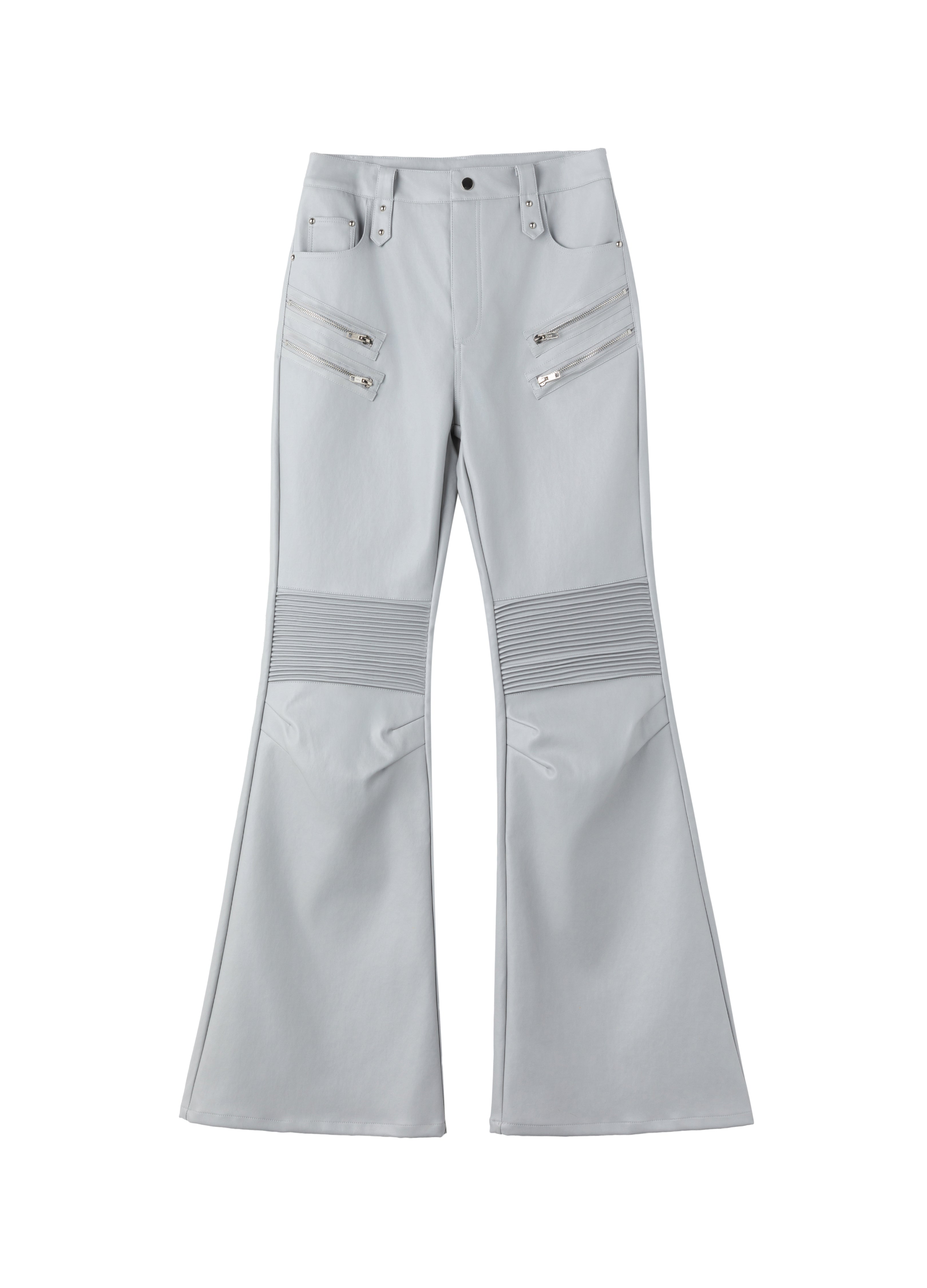 26SS LIGHT ARMORED ZIP FLARE PANTS