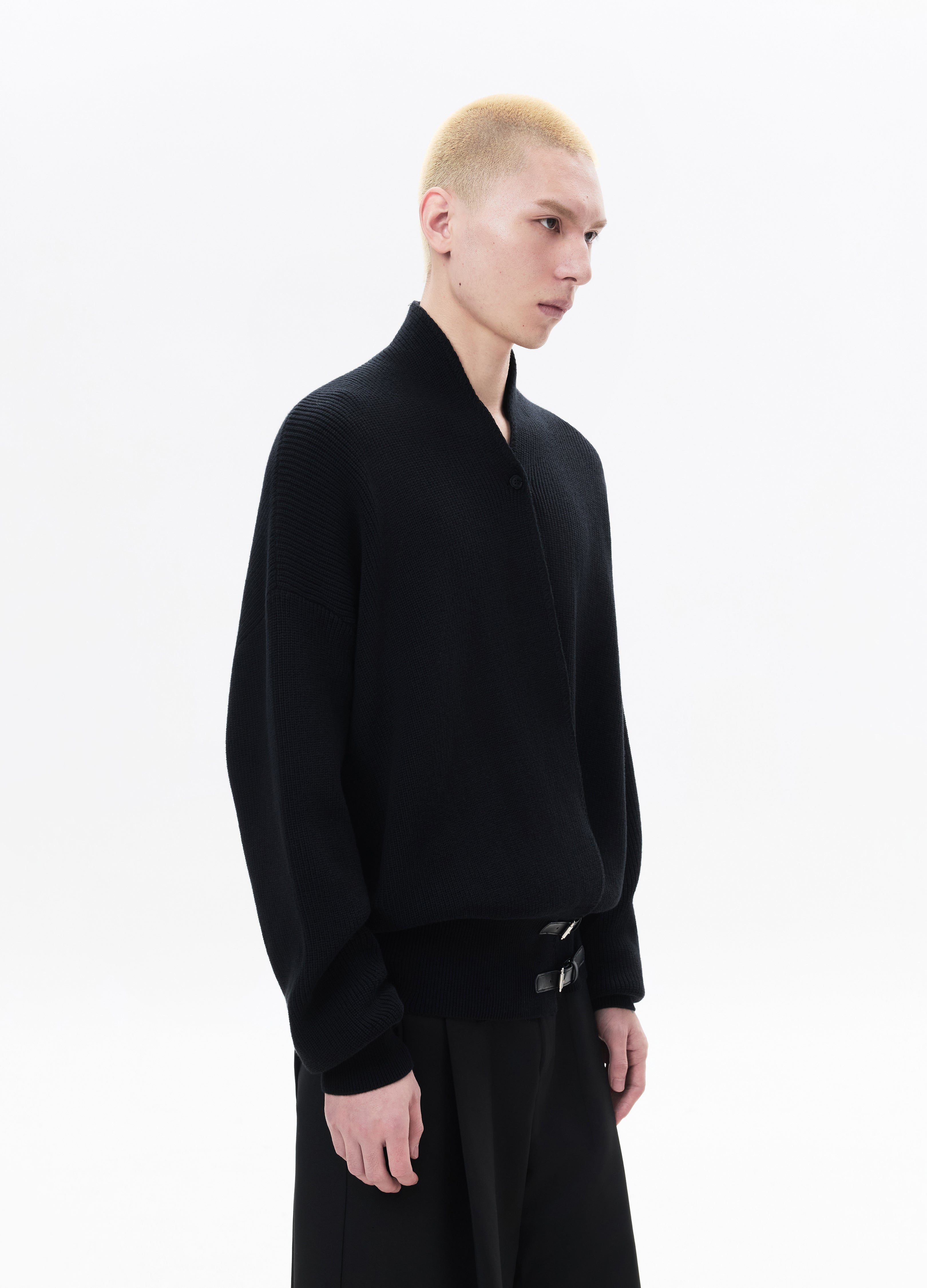 26SS CROSS TIE KNIT SWEATER