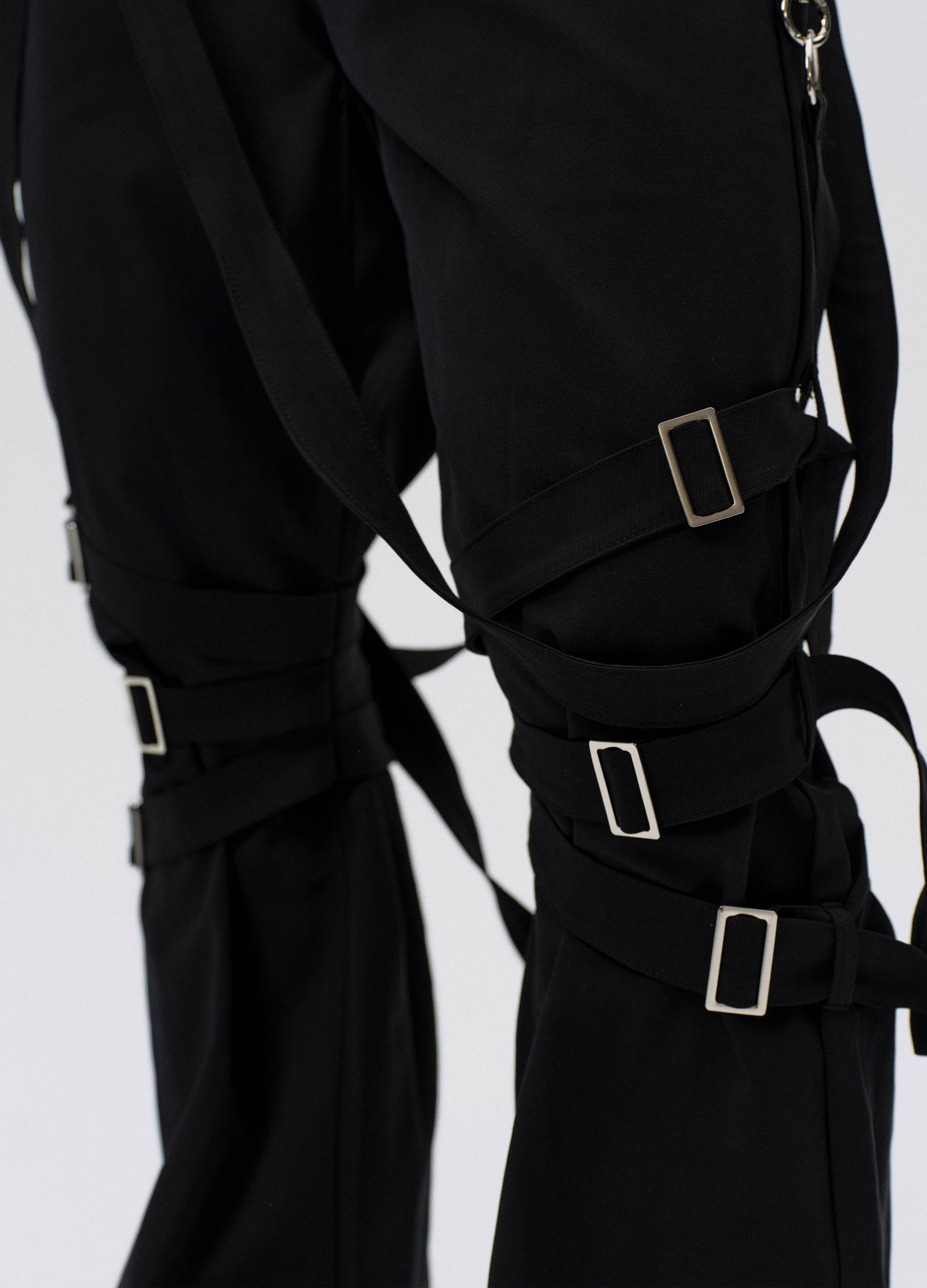 25SS STRAP FUSED FLARE PANTS