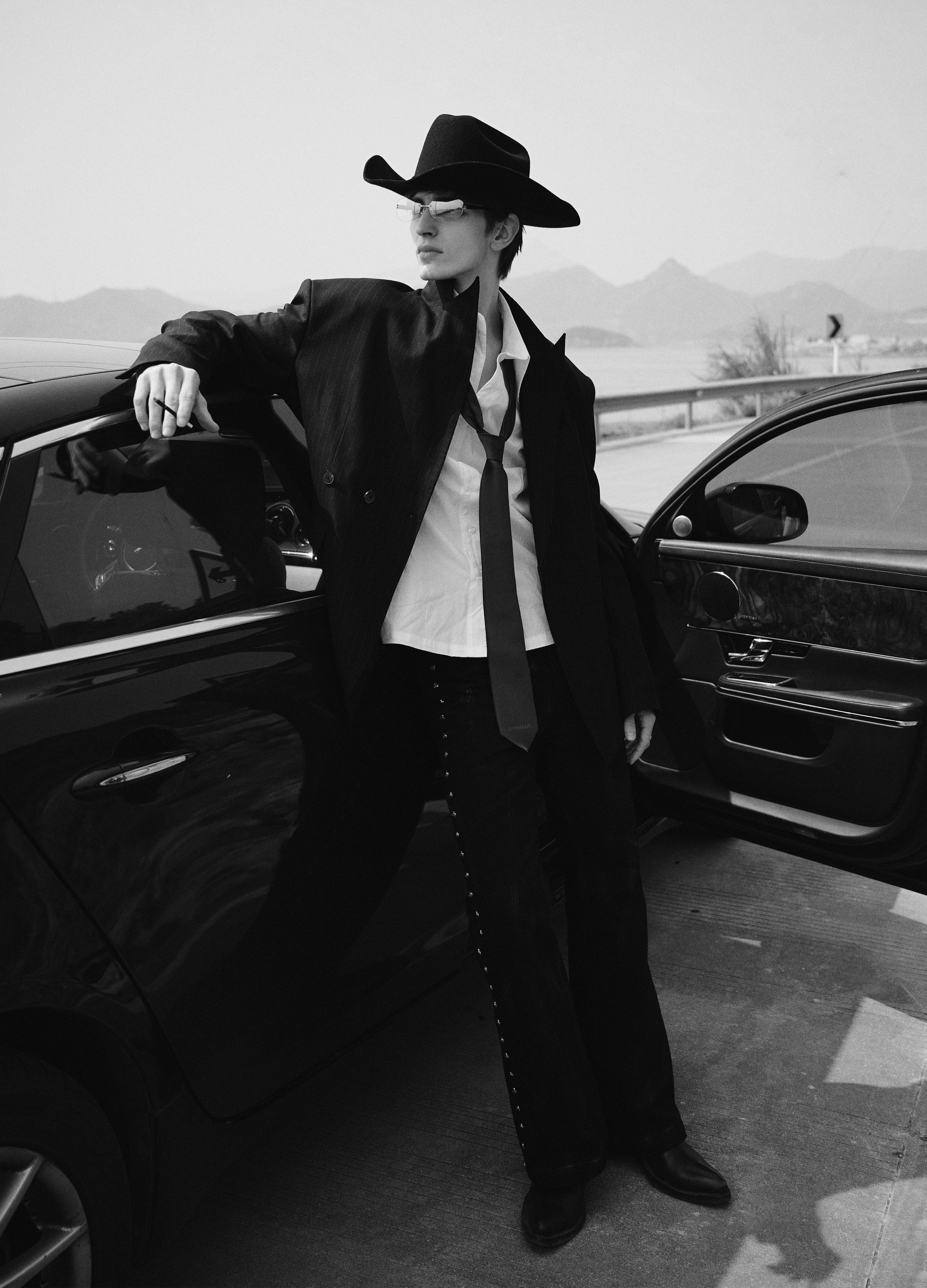 25SS ROSE EMBROIDERY TENCEL SHIRT