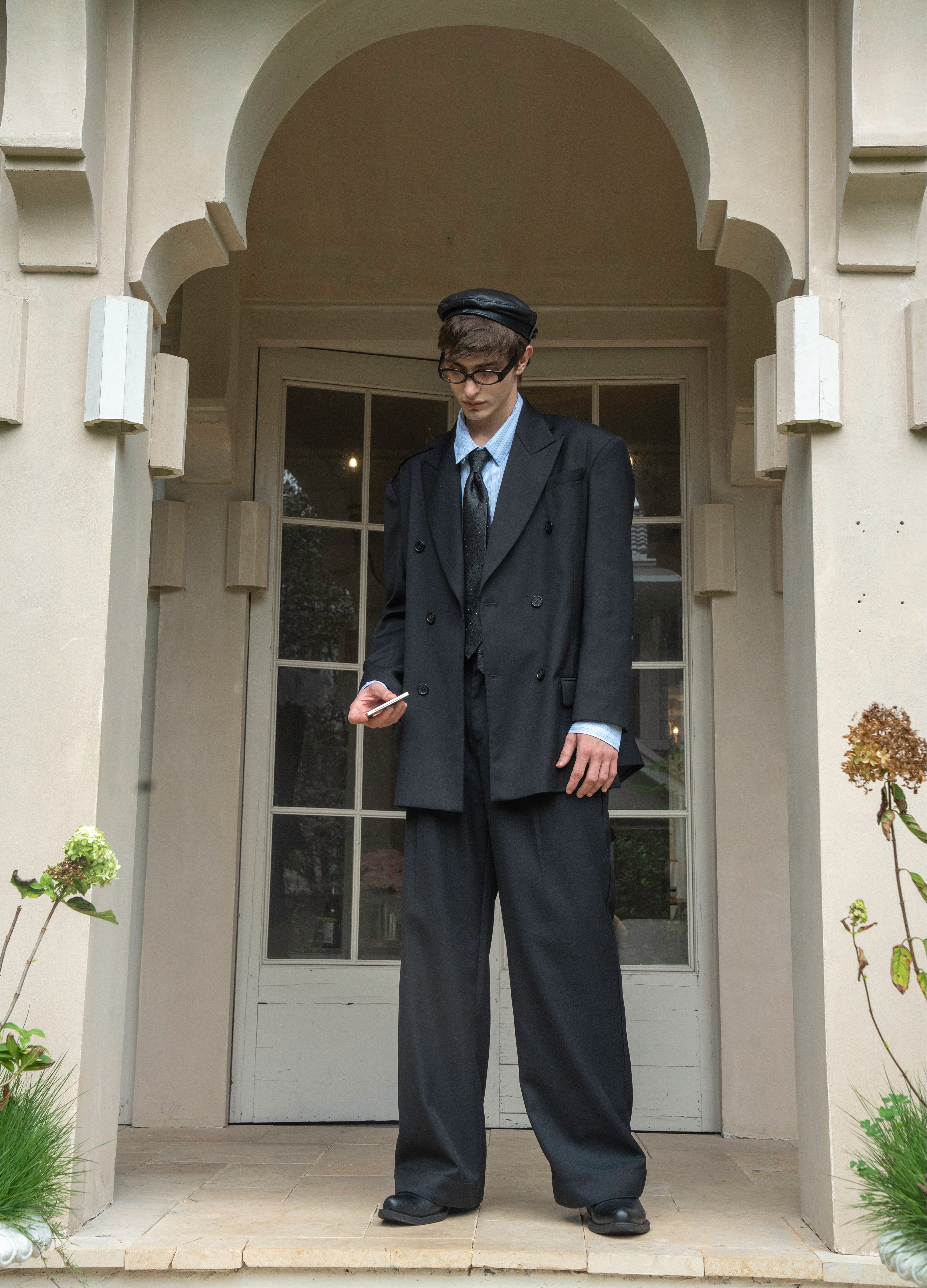 DECONSTRUCT PEAK LAPEL BLAZER