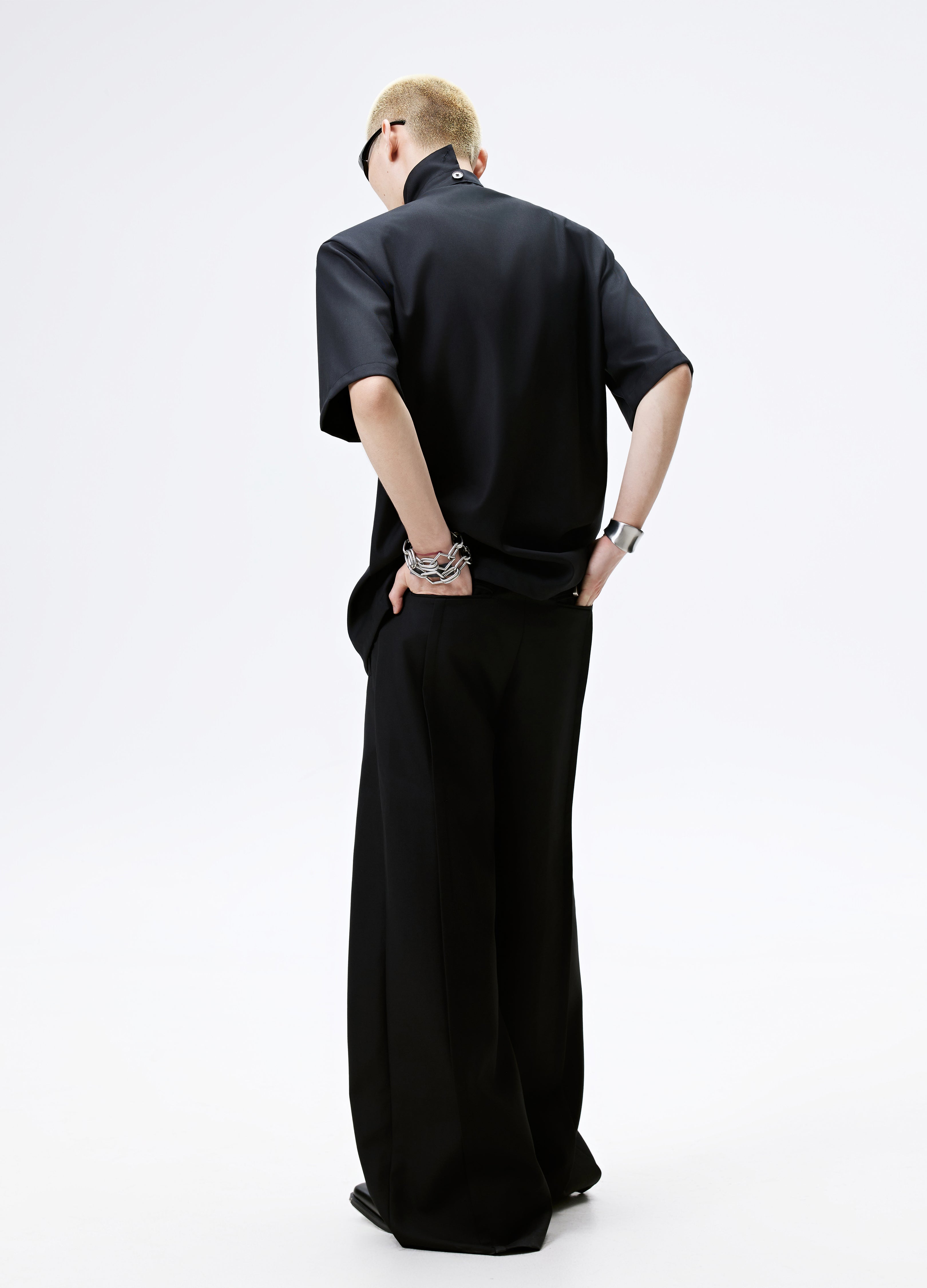 25SS DOUBLE BREAST MANDARIN SHIRT