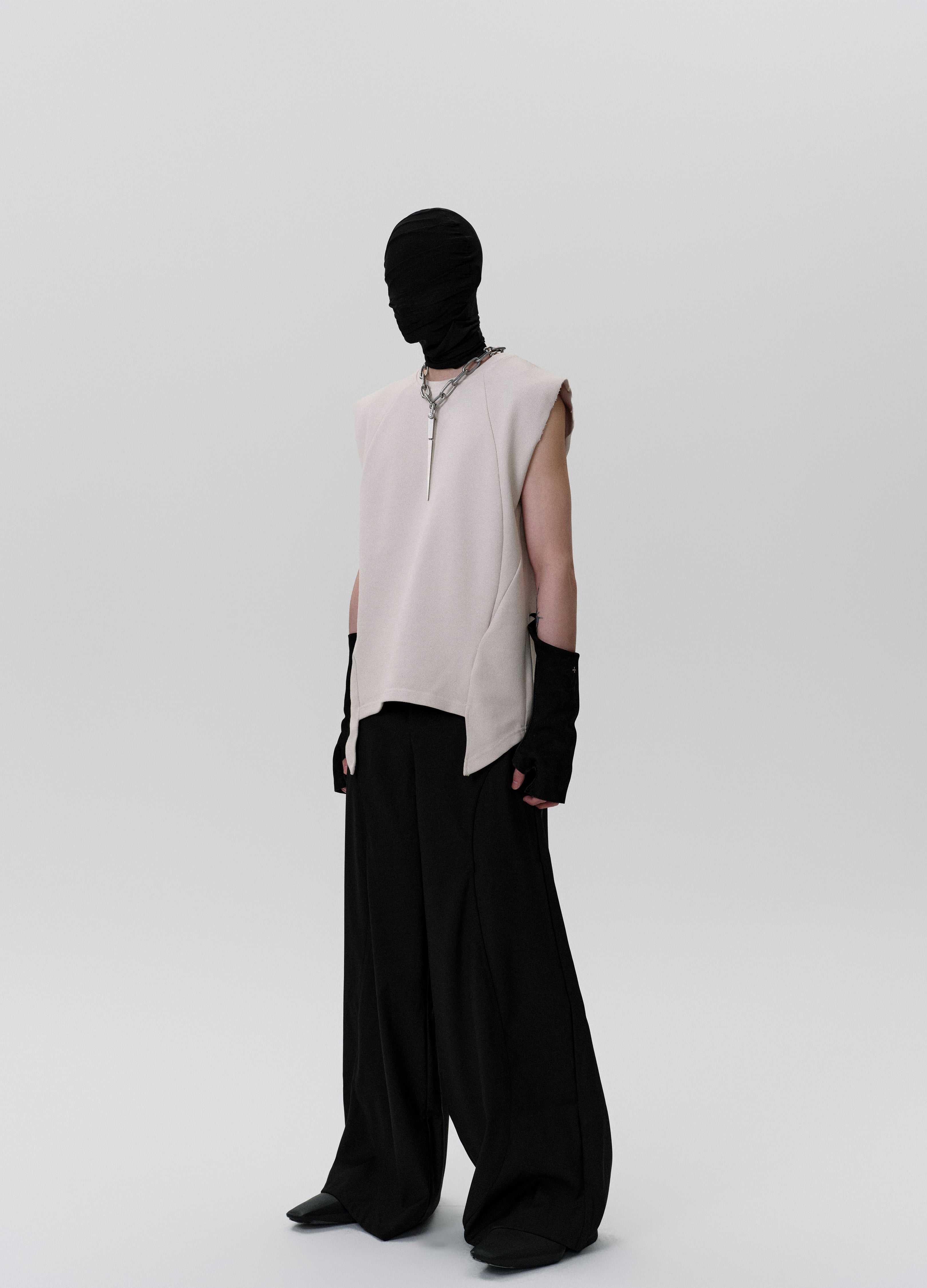 25SS EYELET STITCH WIDE PANTS