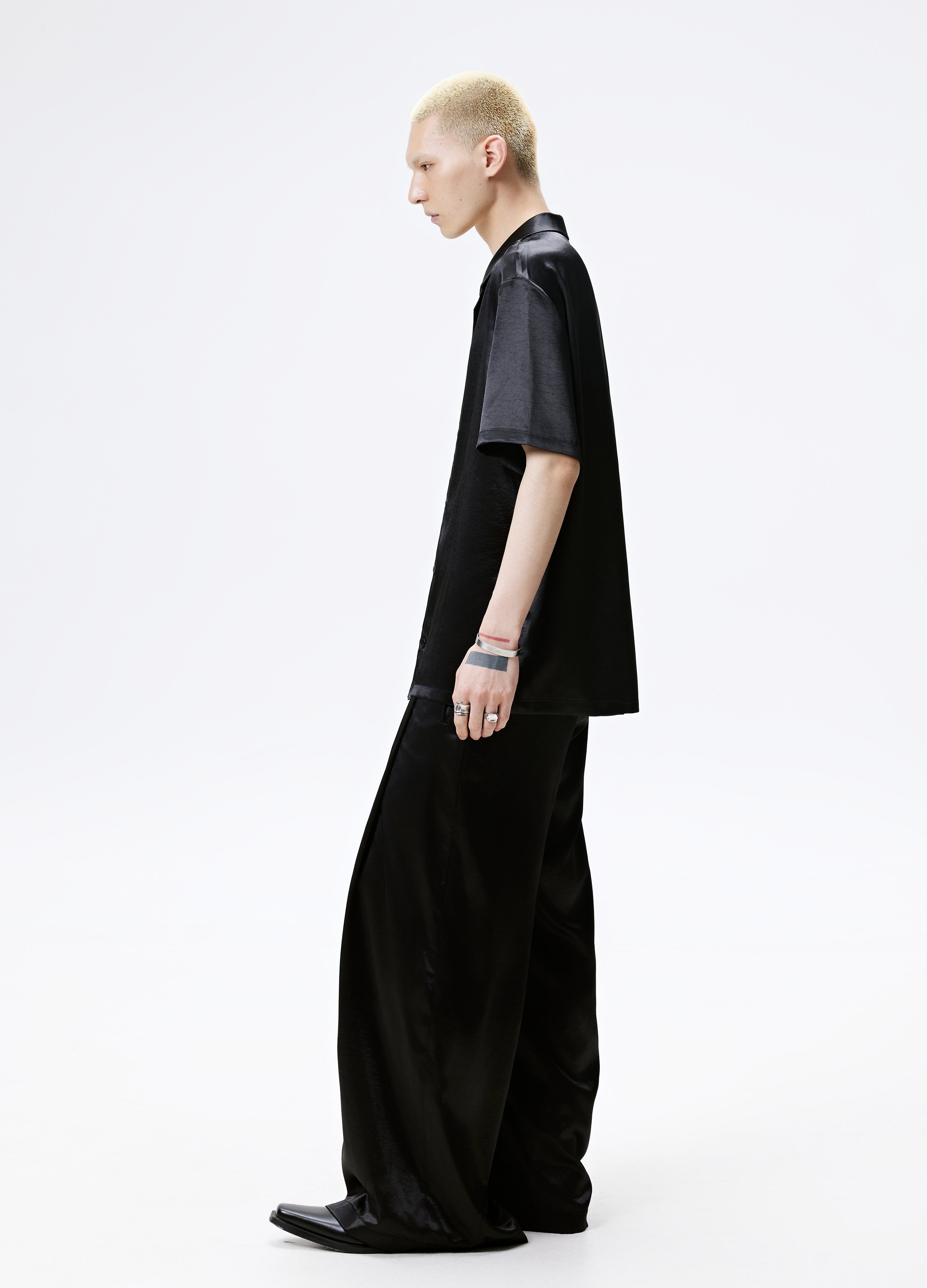 25SS SATIN FLOW WIDE PANTS