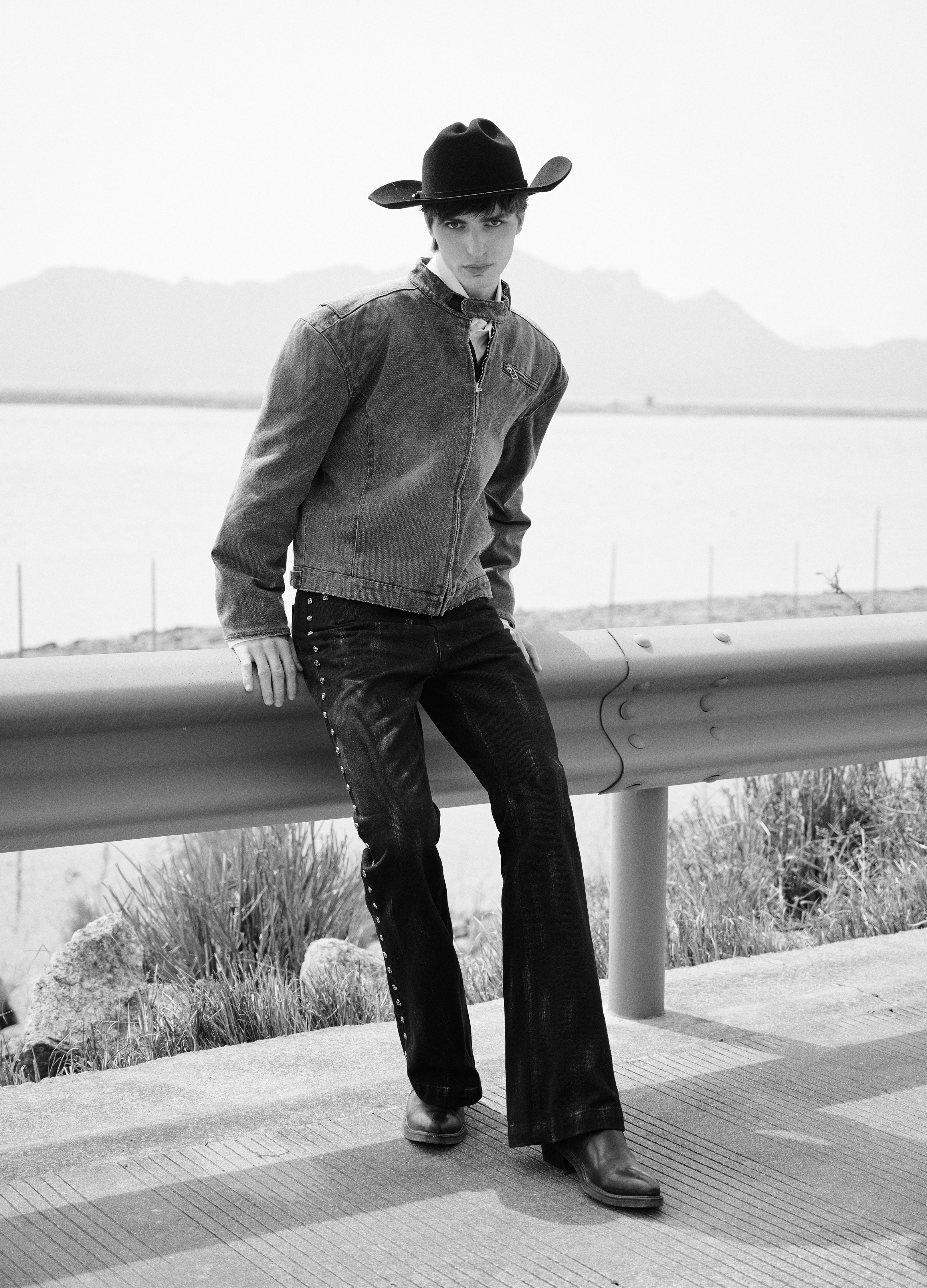 25SS DP PARADIS x REART COBBLE WASH BIKER JACKET