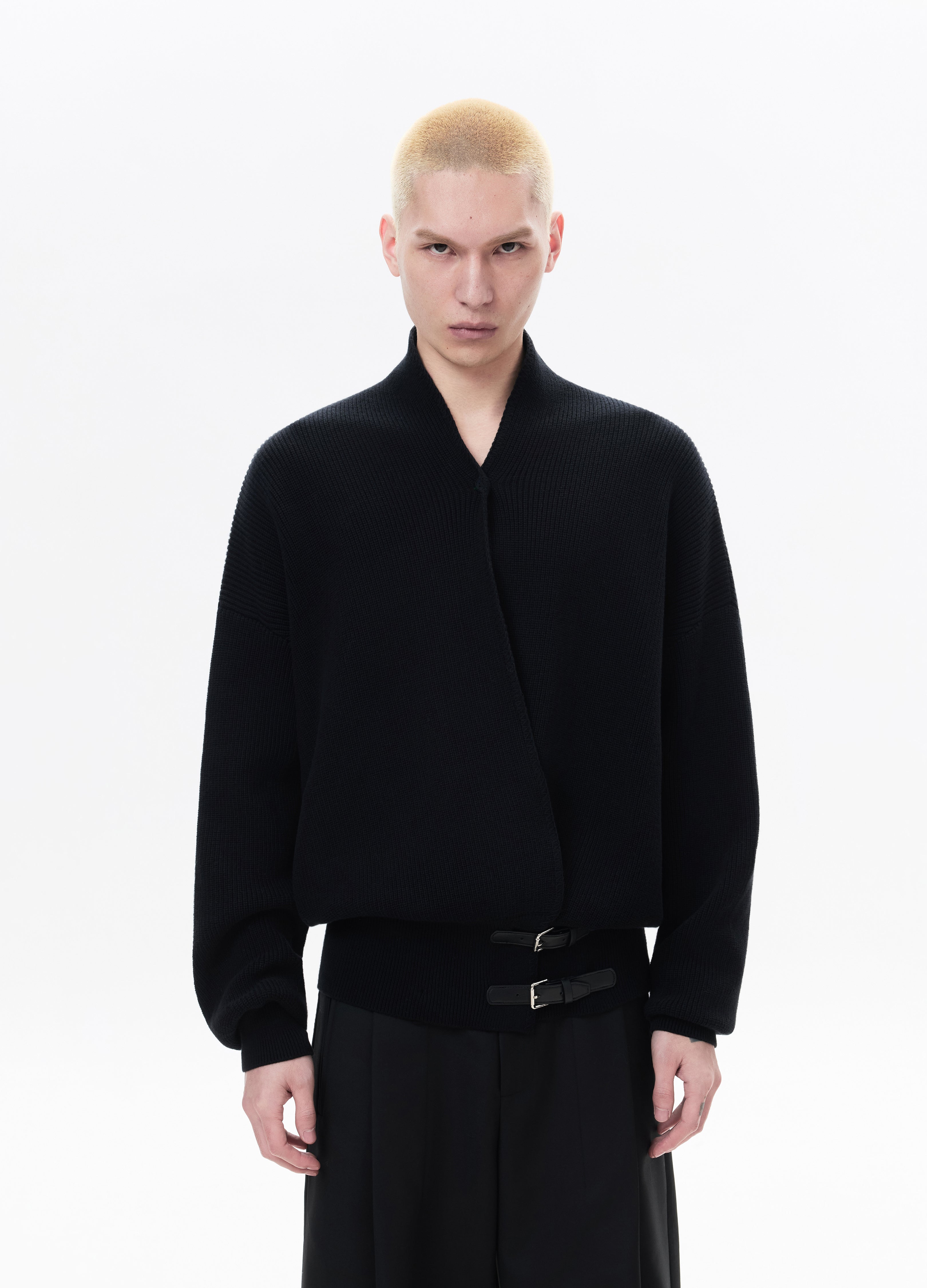 26SS CROSS TIE KNIT SWEATER