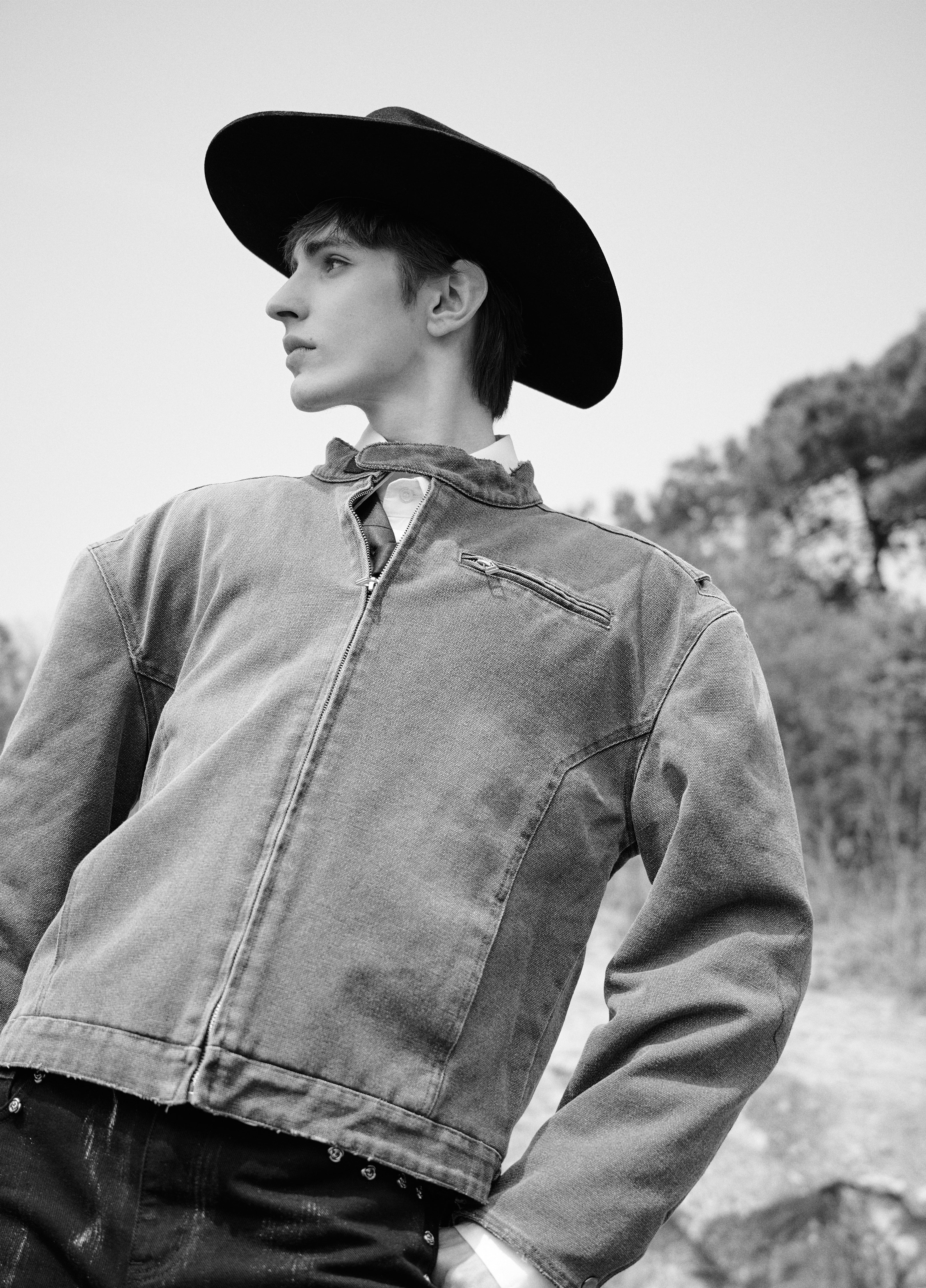 25SS DP PARADIS x REART COBBLE WASH BIKER JACKET