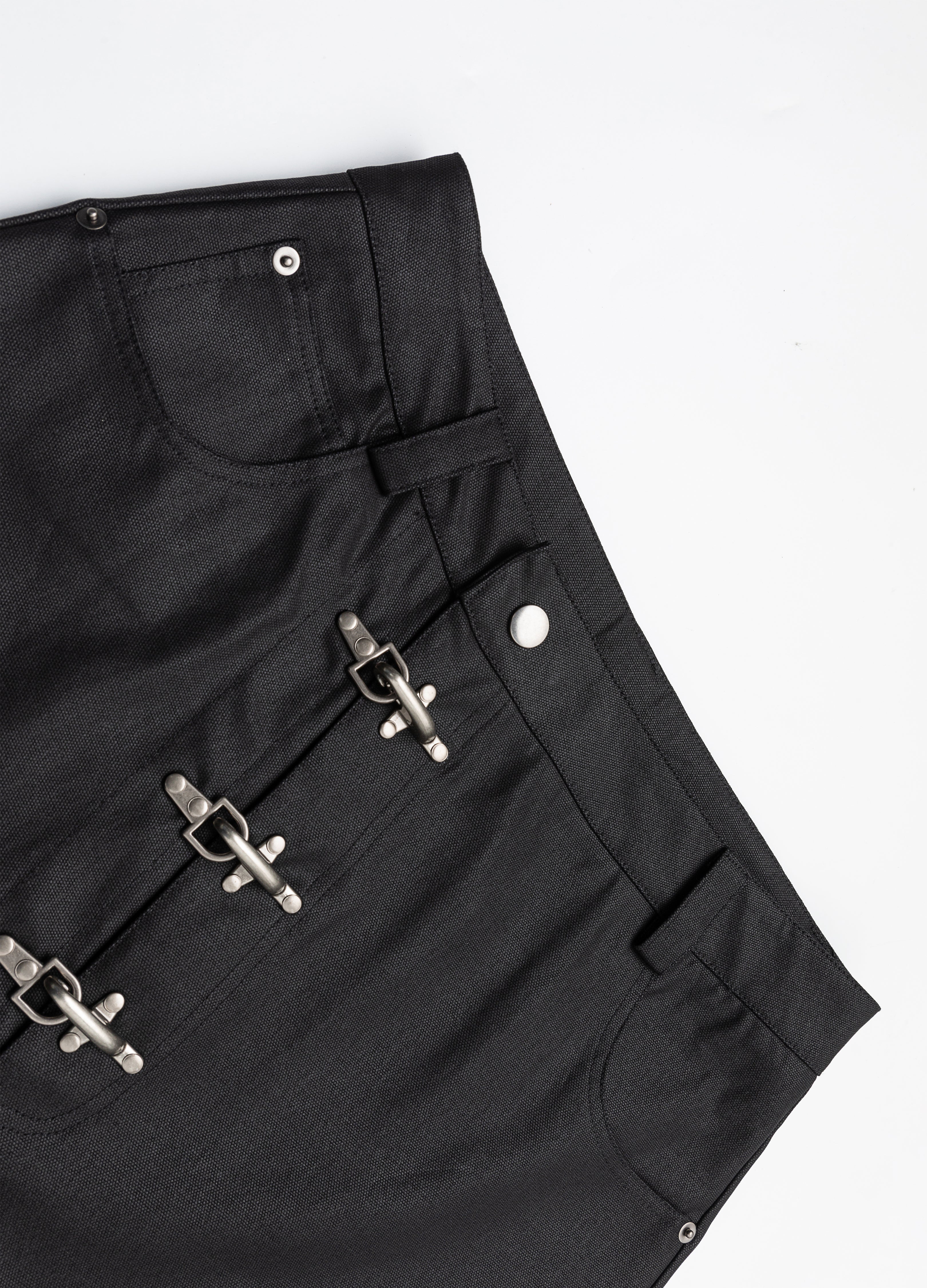 26SS AVIATOR BUCKLE WAXED DENIM