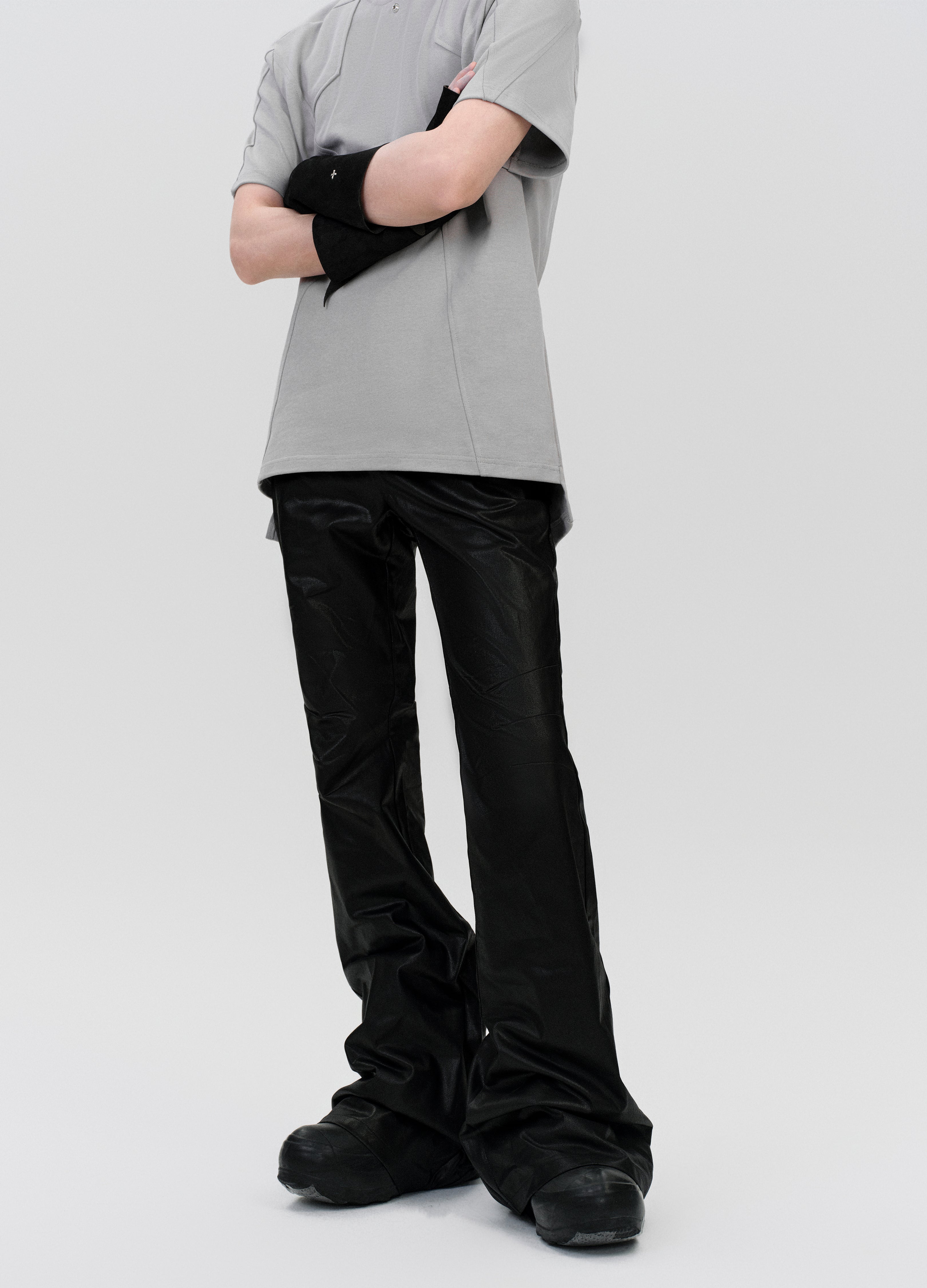 25SS DARK WAXED DECONSTRUCT PANTS