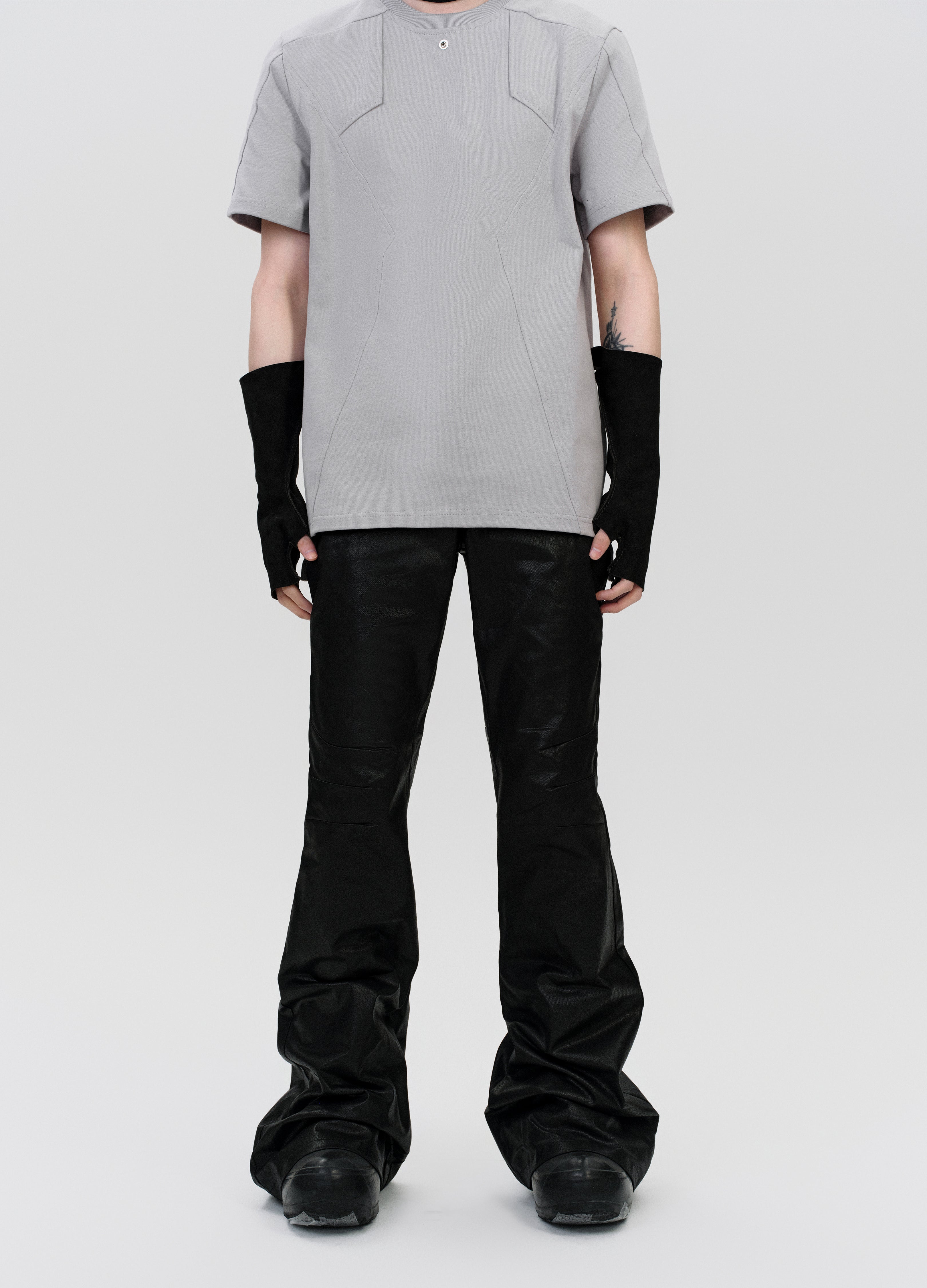 25SS DARK WAXED DECONSTRUCT PANTS