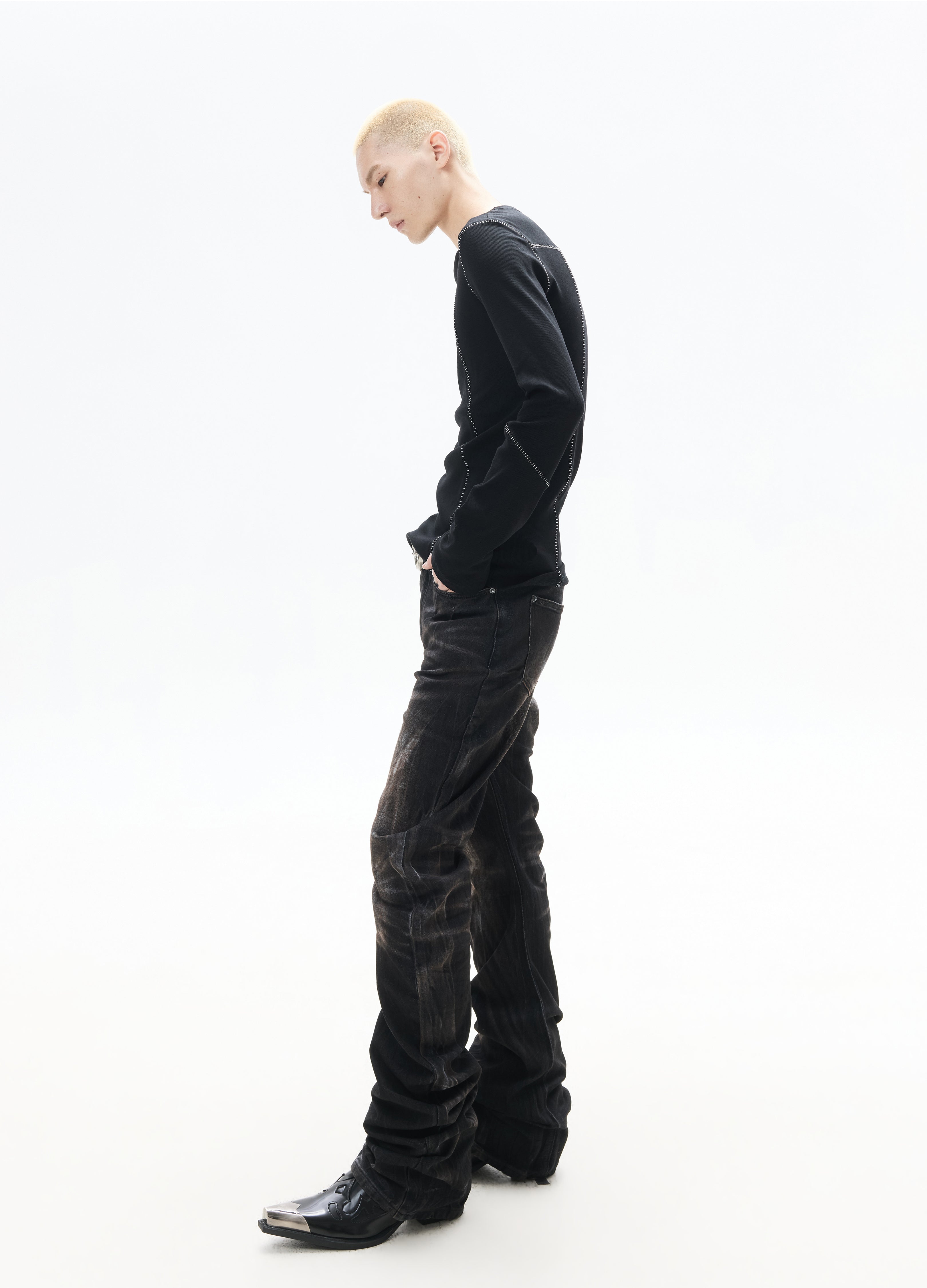 26SS RUST WASHED SLIM JEANS