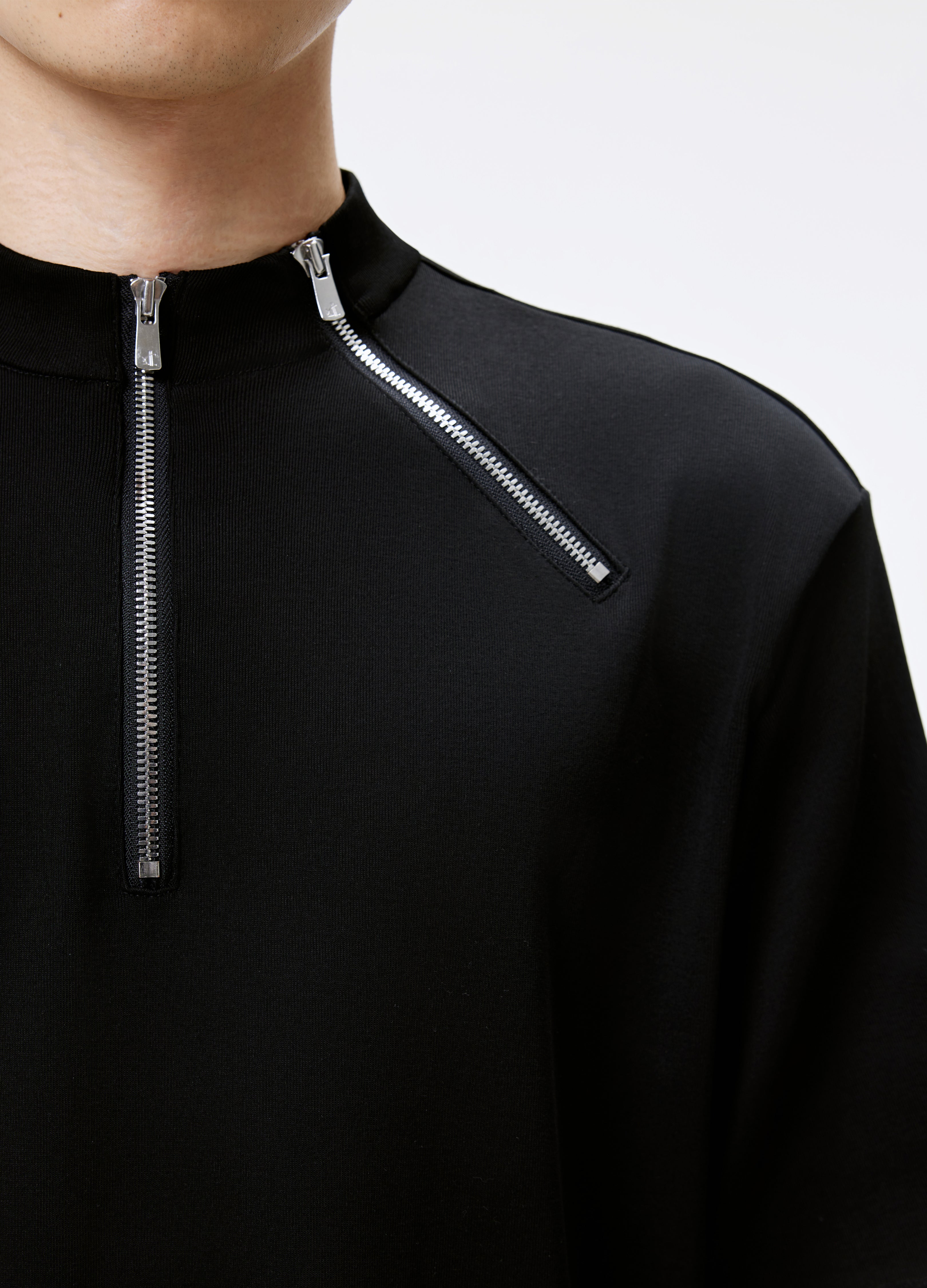 25SS HALF ZIP DARK TEE