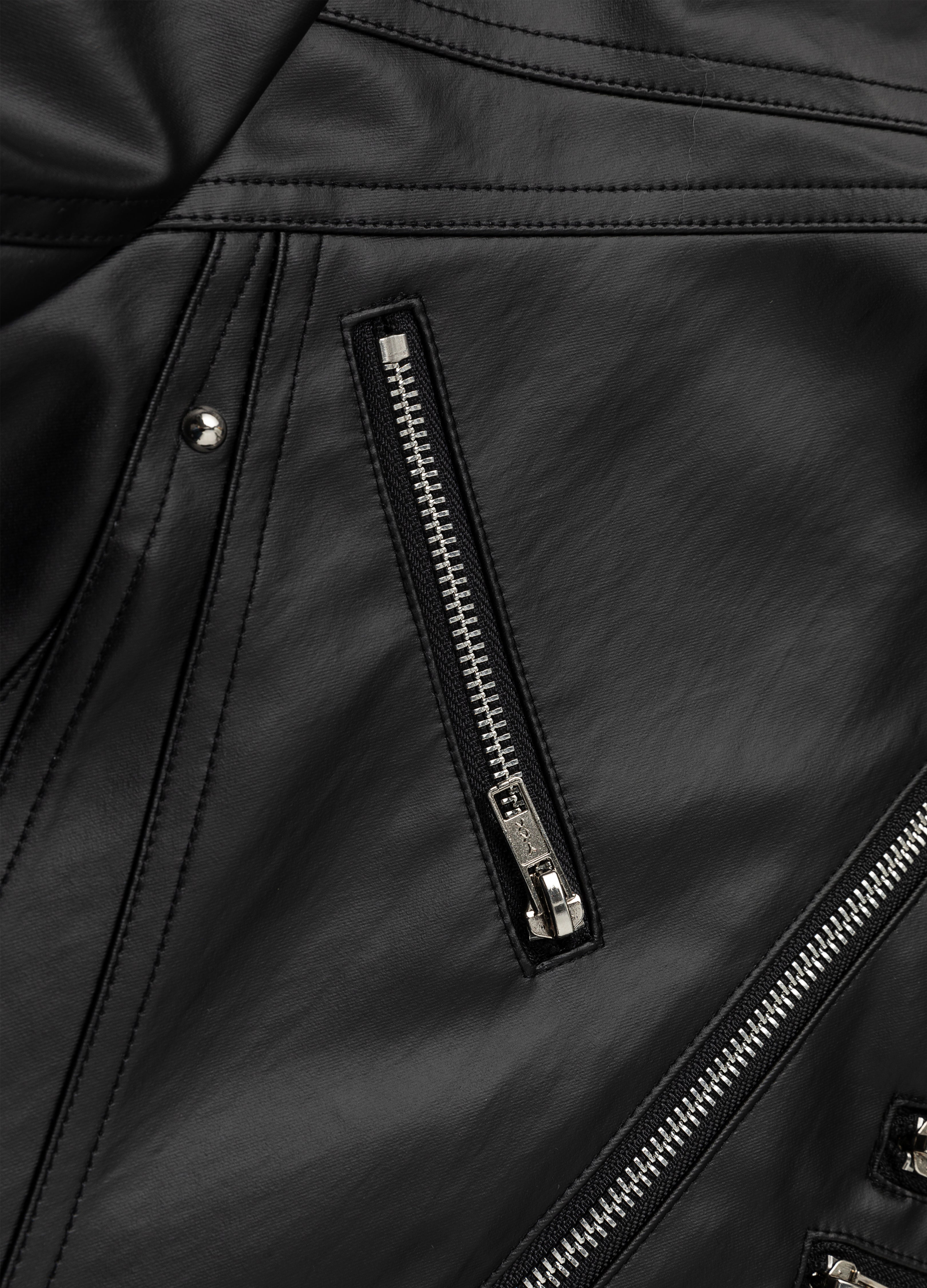 26SS DECONSTRUCT ZIP BIKER JACKET
