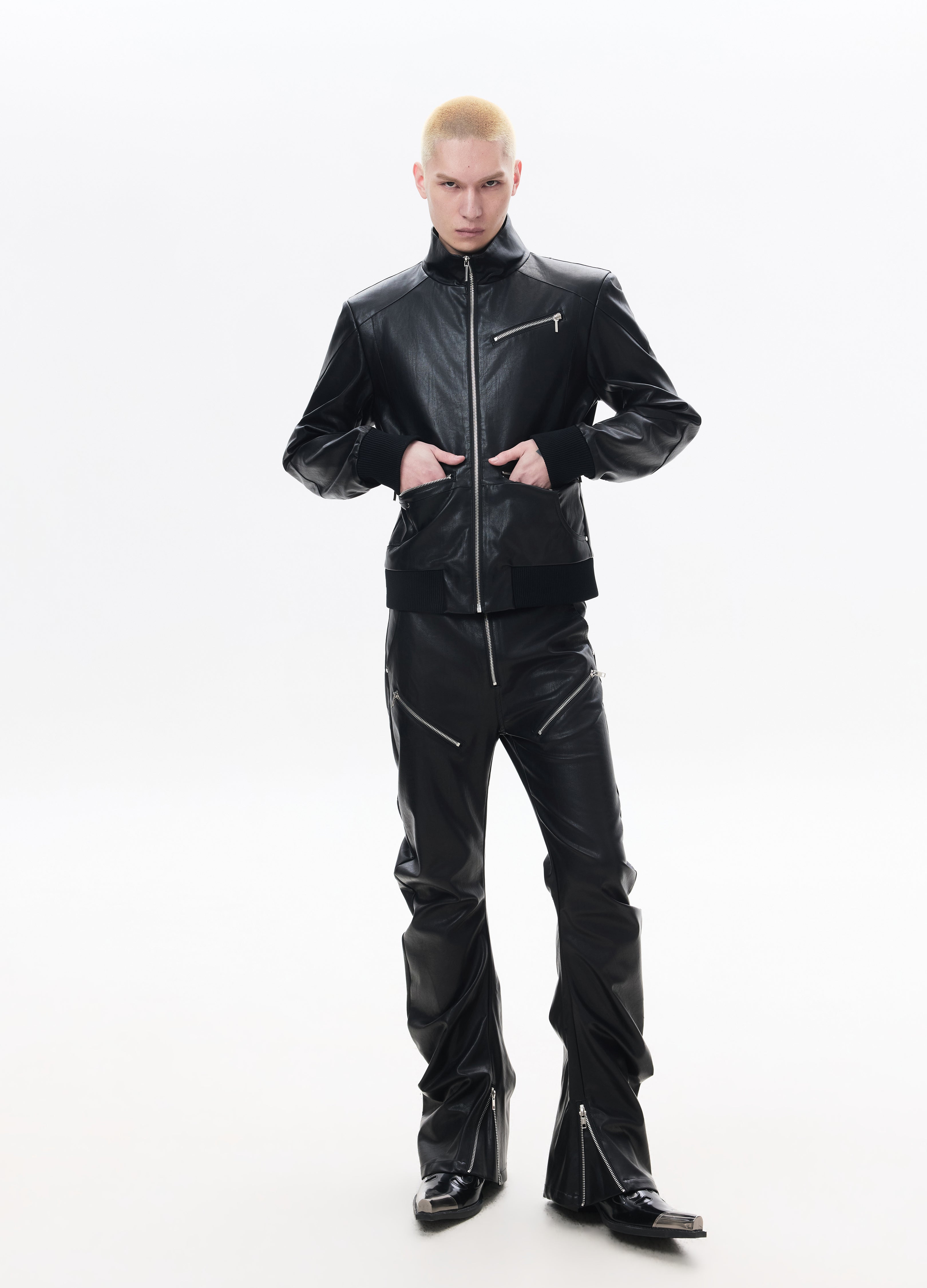 26SS SCIMITAR ZIP SKINNY PANTS