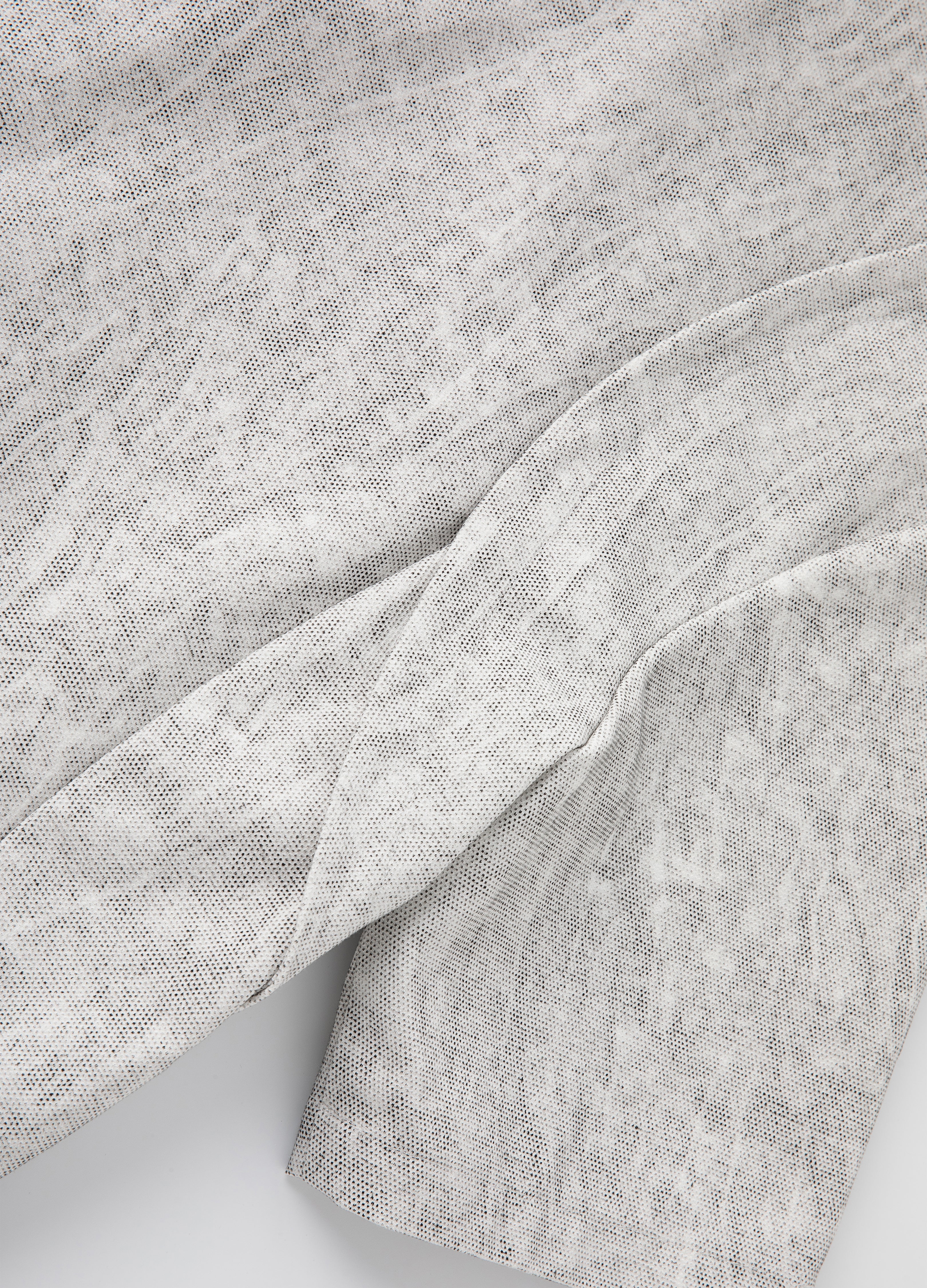 25SS GREY VEIN ZIP SHIRT