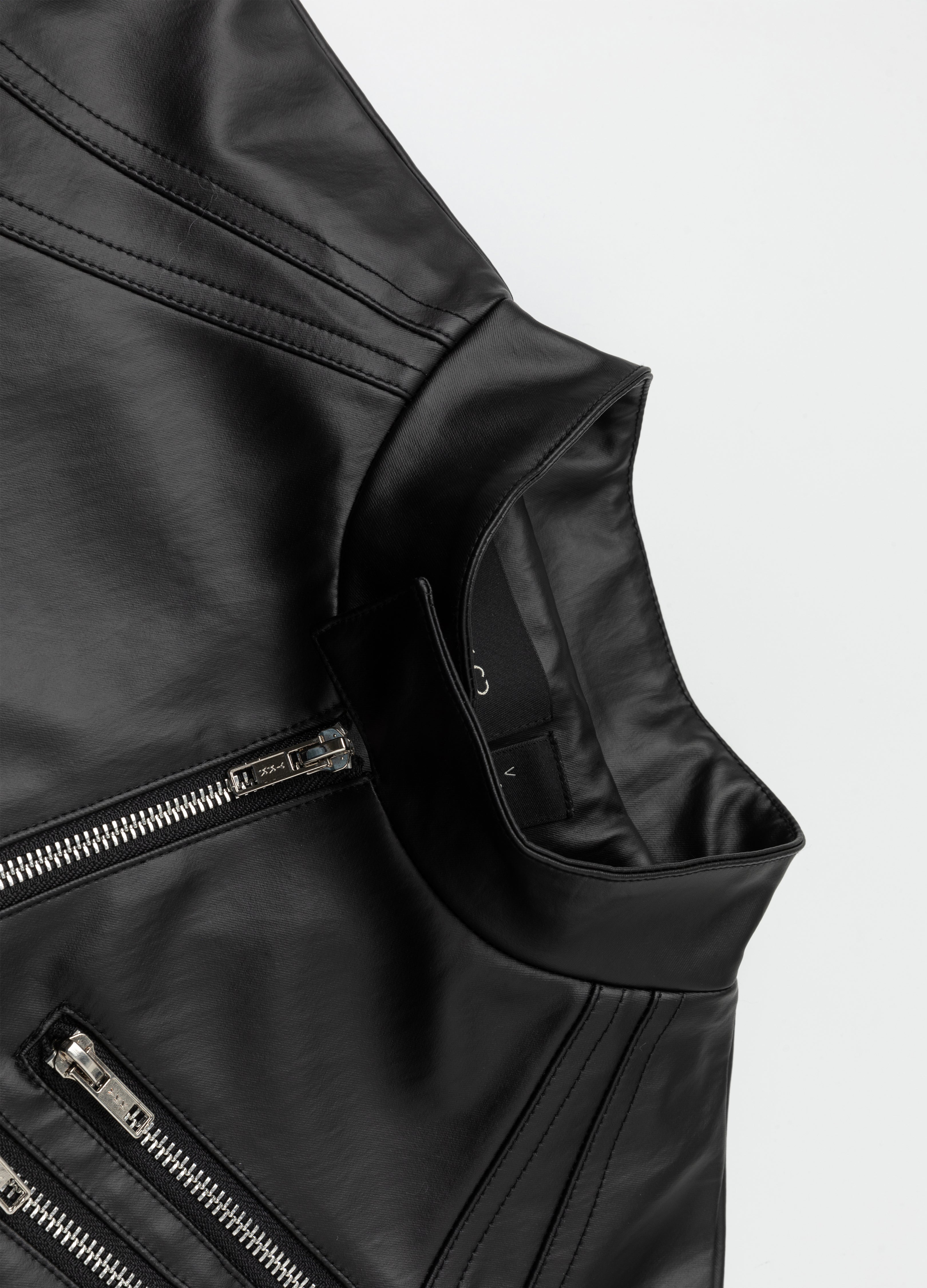 26SS DECONSTRUCT ZIP BIKER JACKET
