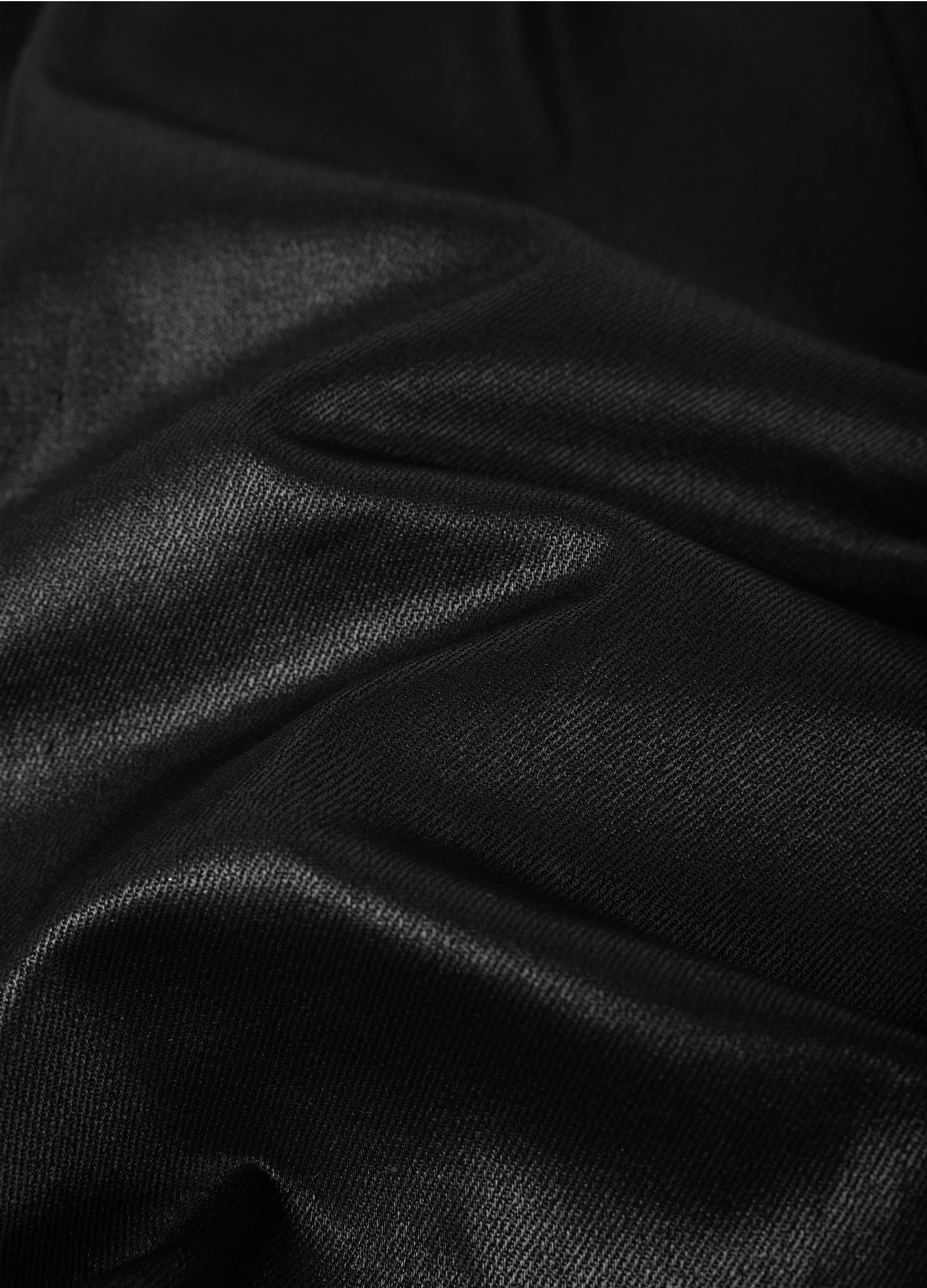 25SS TWISTED WAX COATED PANTS