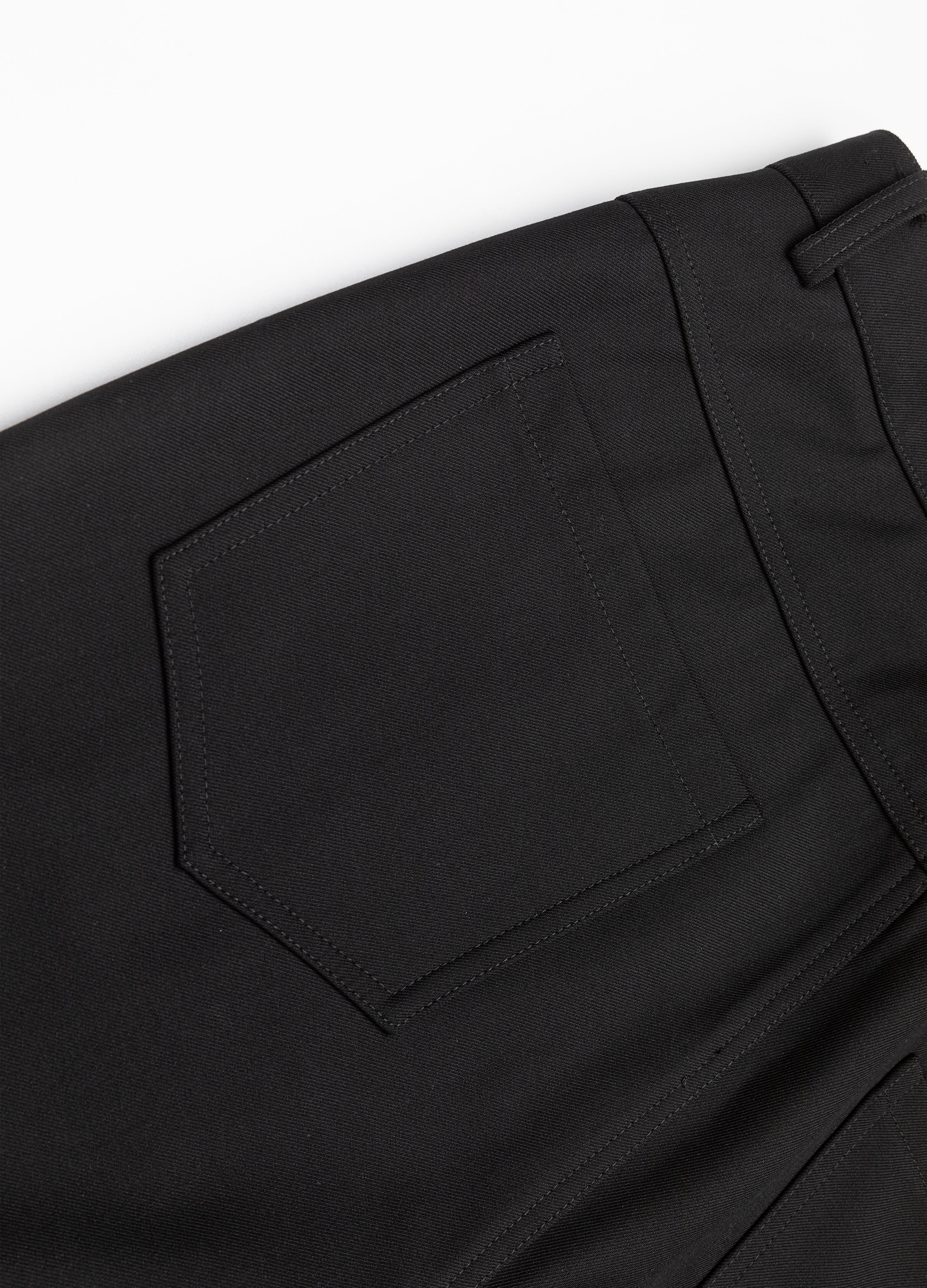 26SS CLASSIC STRAIGHT BLACK TROUSERS