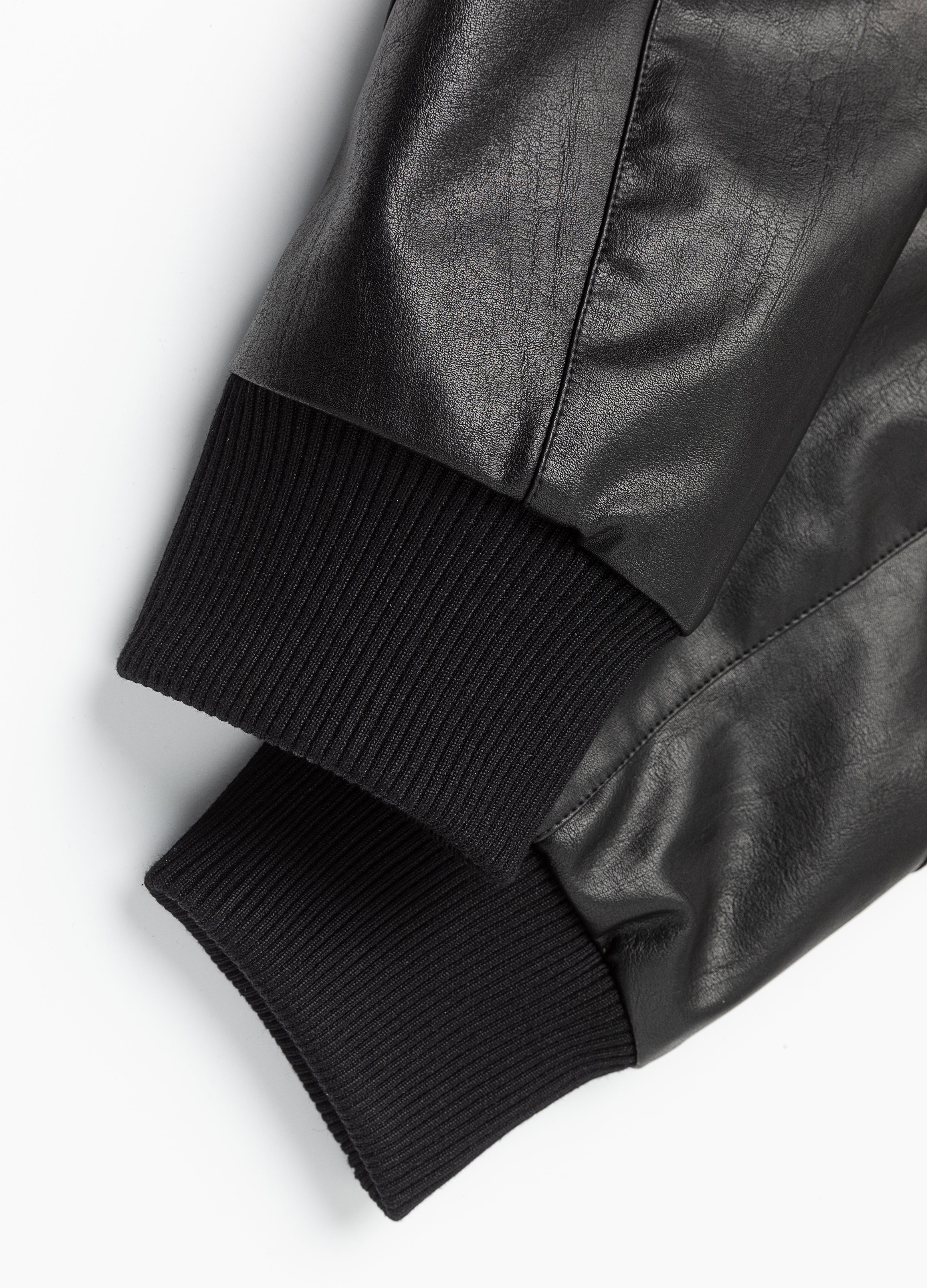 26SS STAND-COLLAR LEATHER JACKET