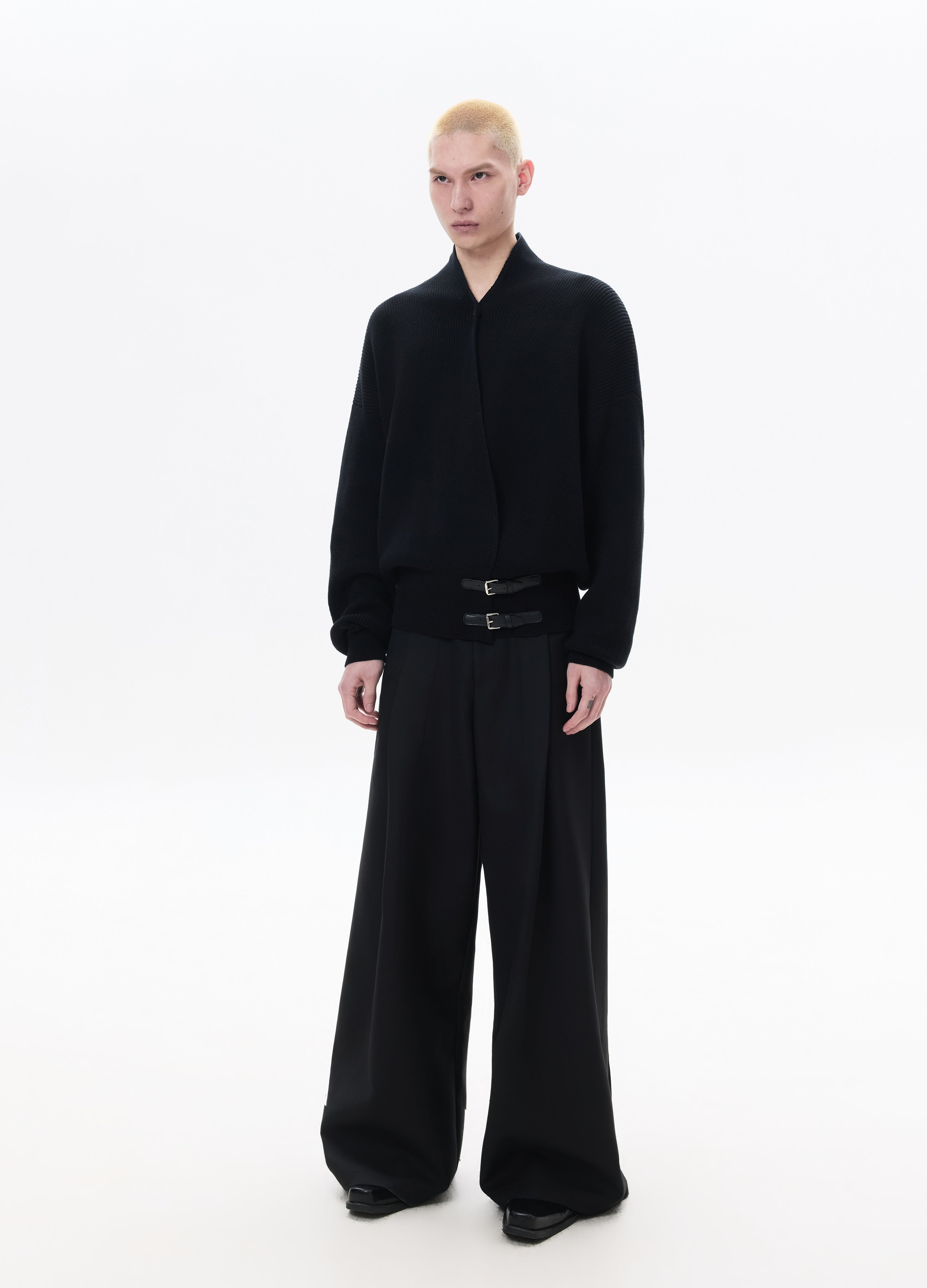 26SS CROSS TIE KNIT SWEATER