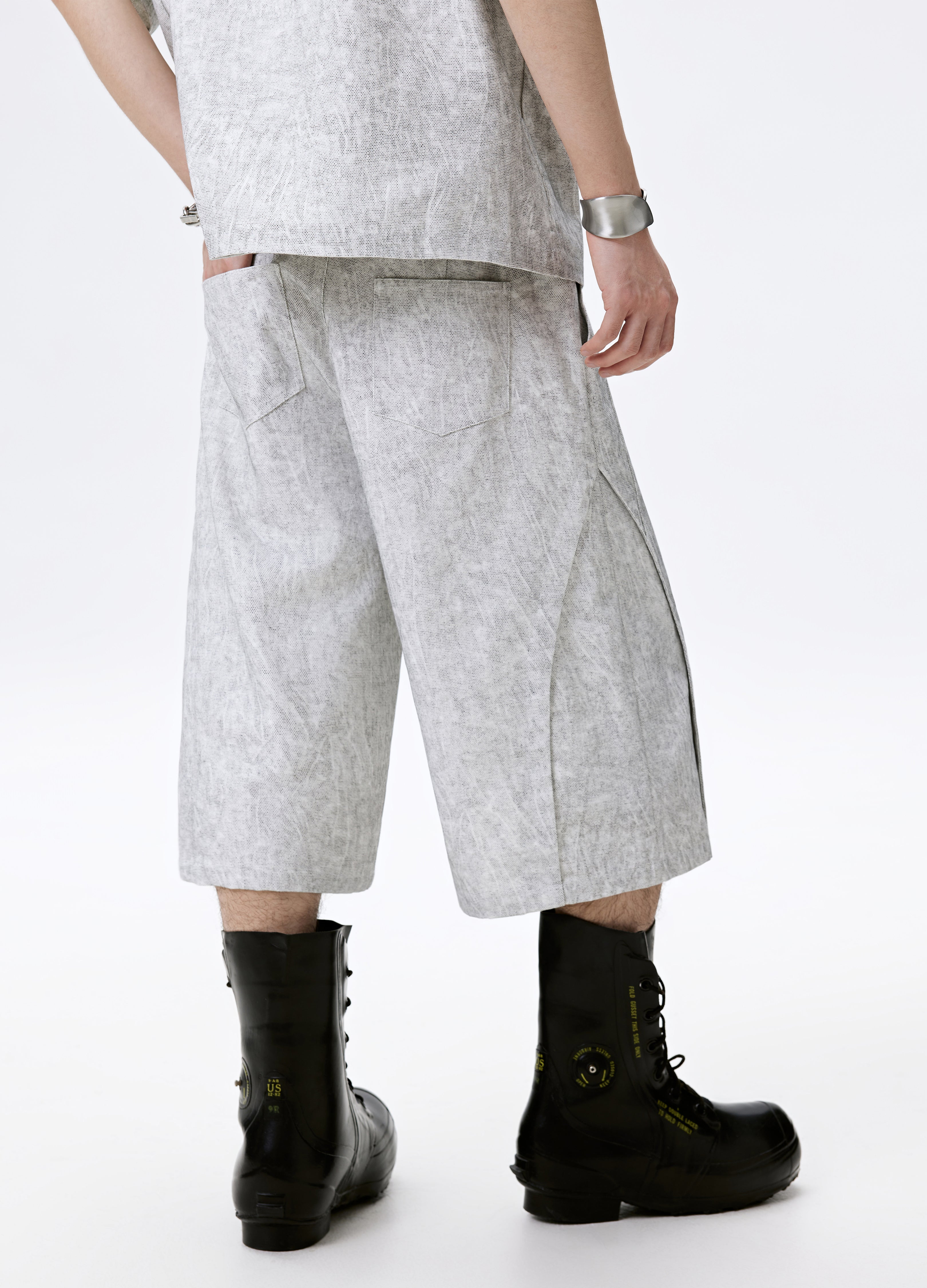 25SS GREYBARK WIDE LEG SHORTS