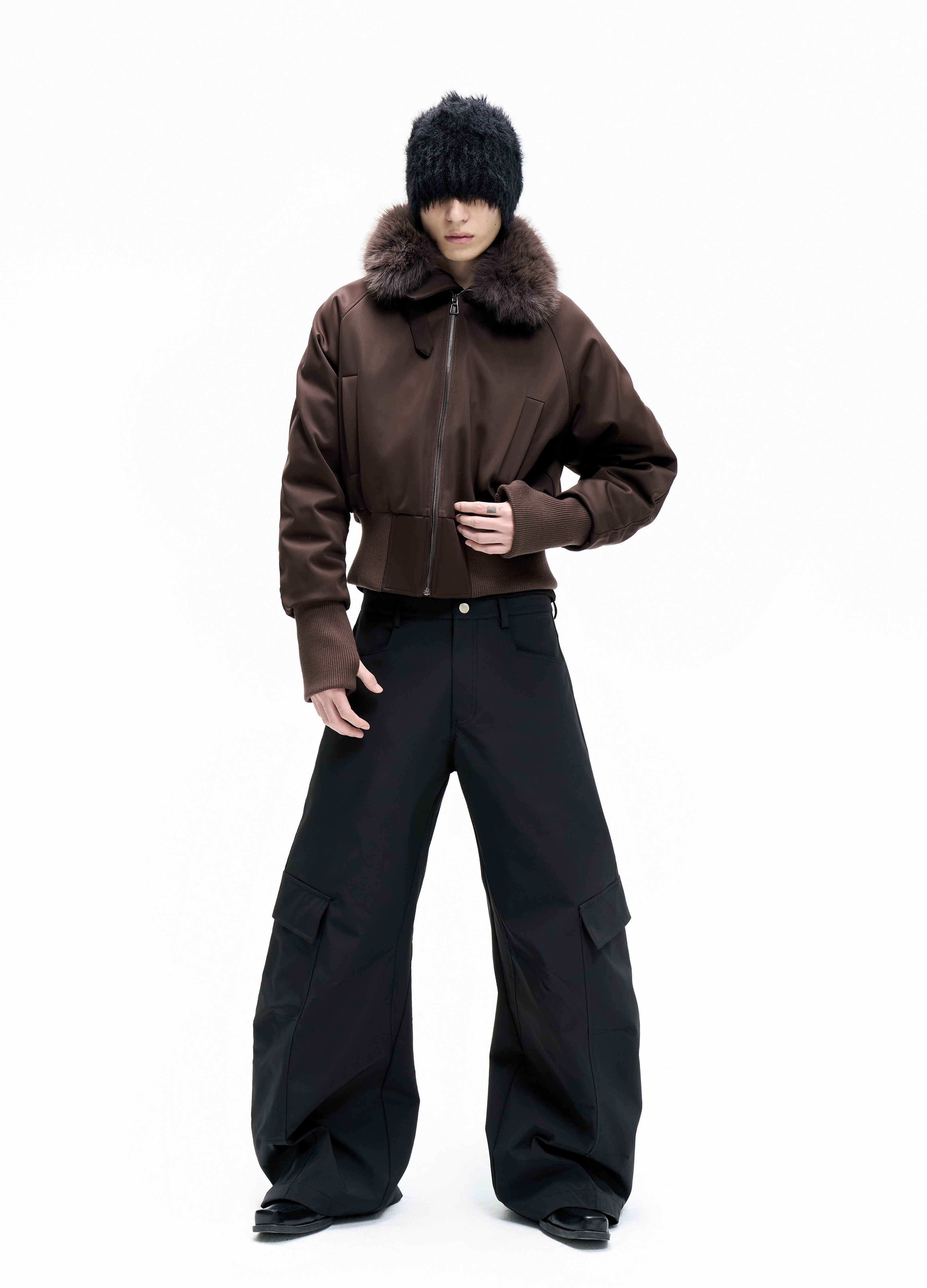25FW FUR HOODED PARKA JACKET