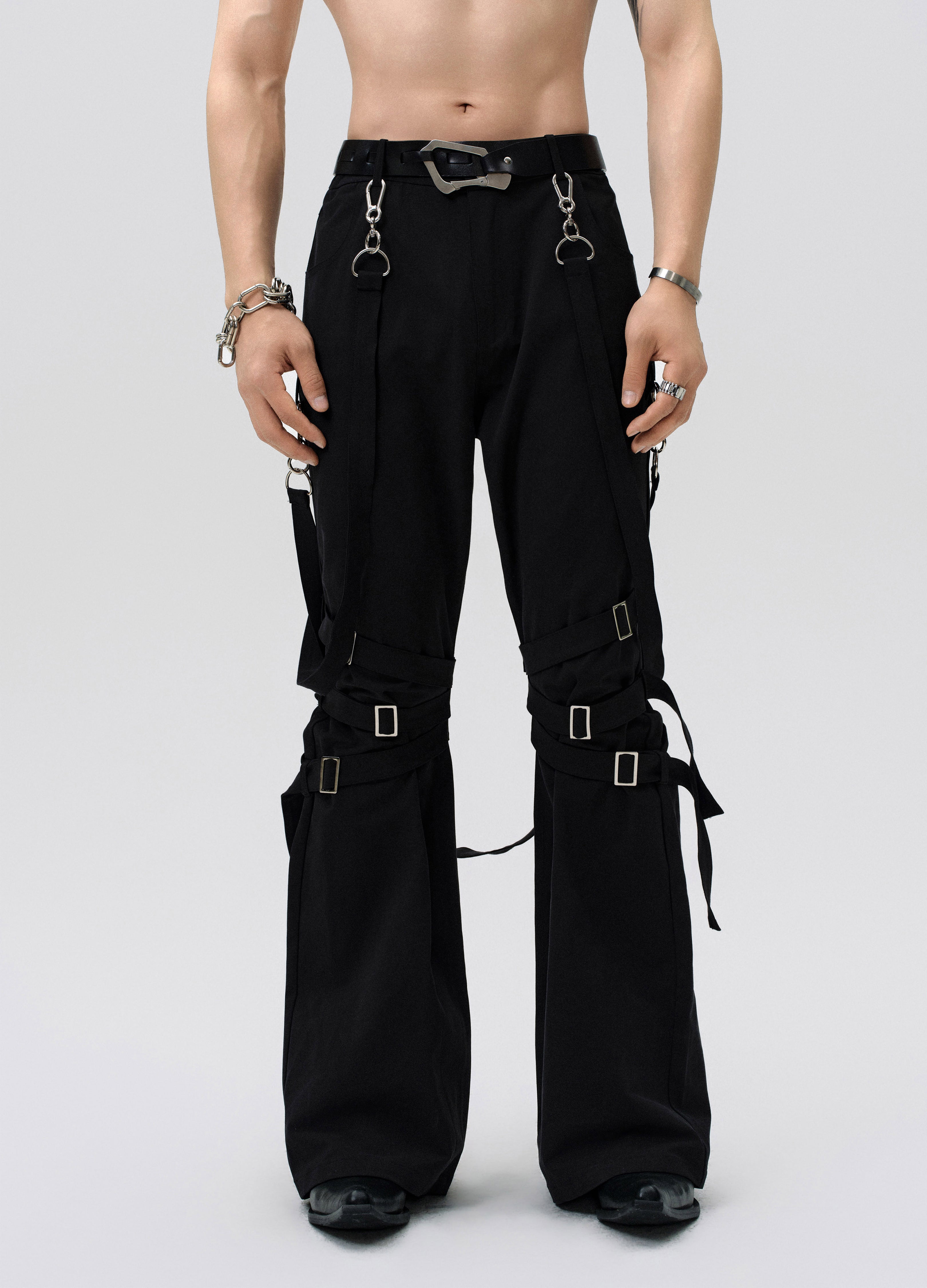 25SS STRAP FUSED FLARE PANTS