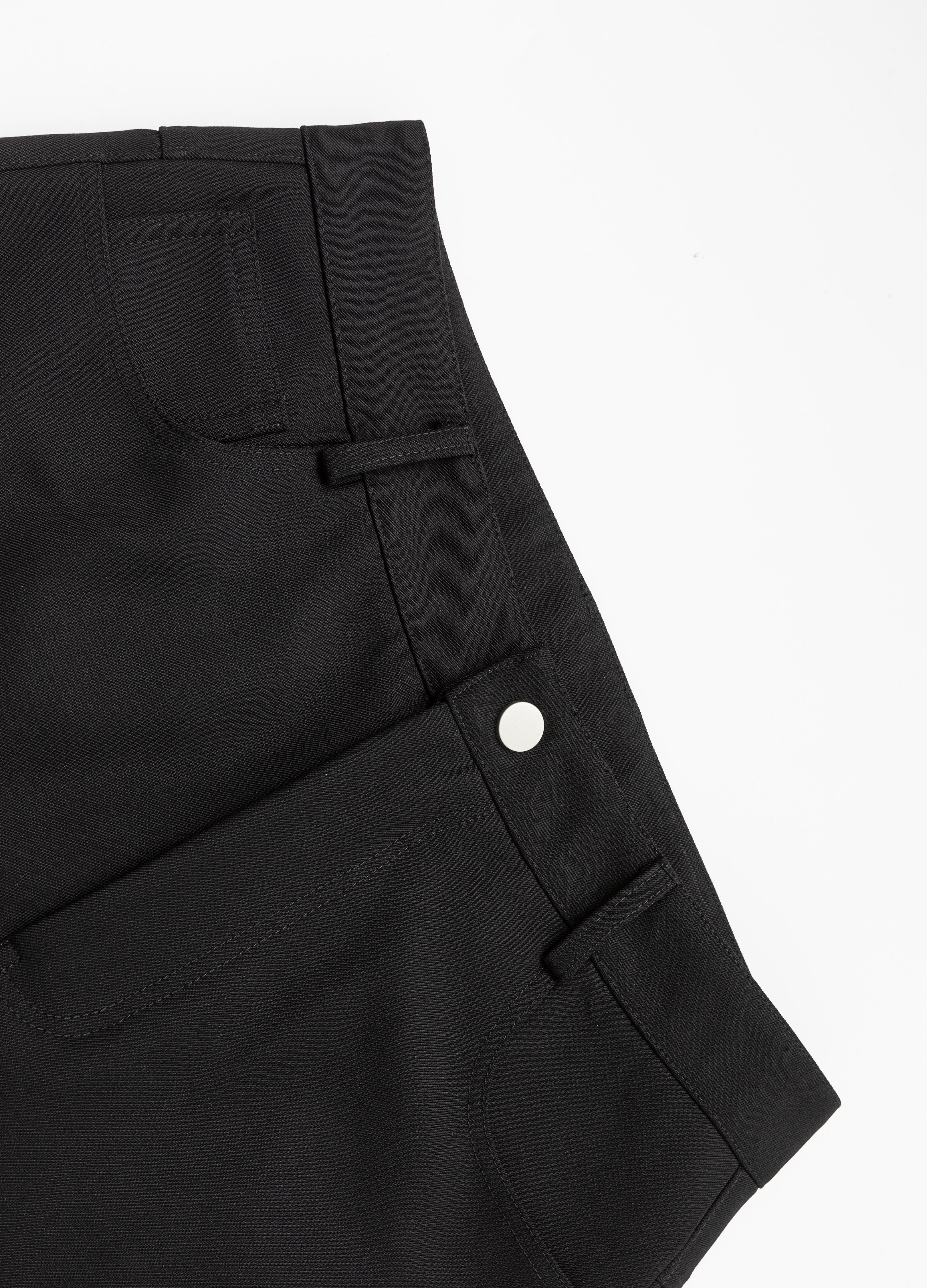 26SS CLASSIC STRAIGHT BLACK TROUSERS