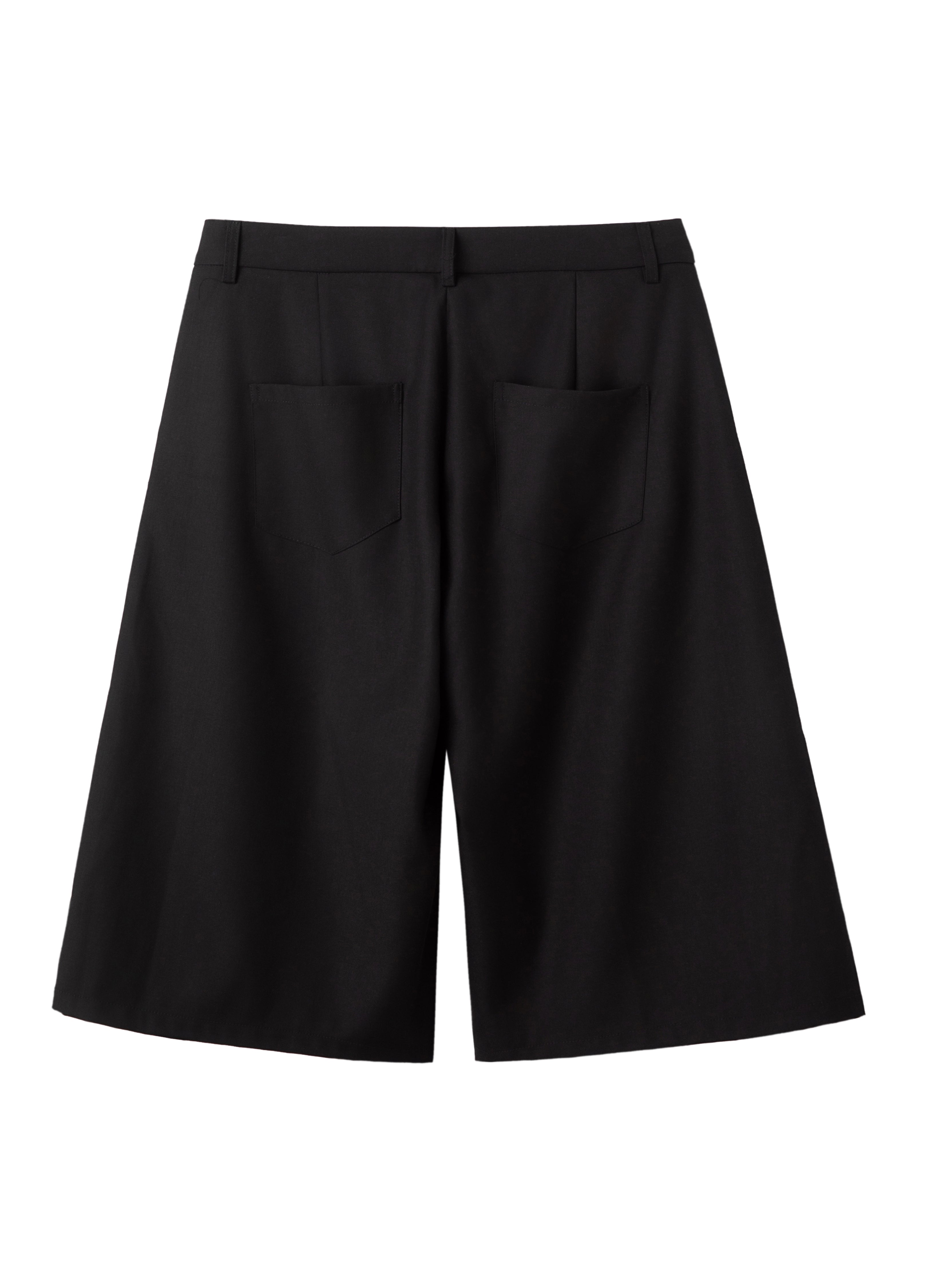 25SS STUDDED PLEAT WIDE SHORTS