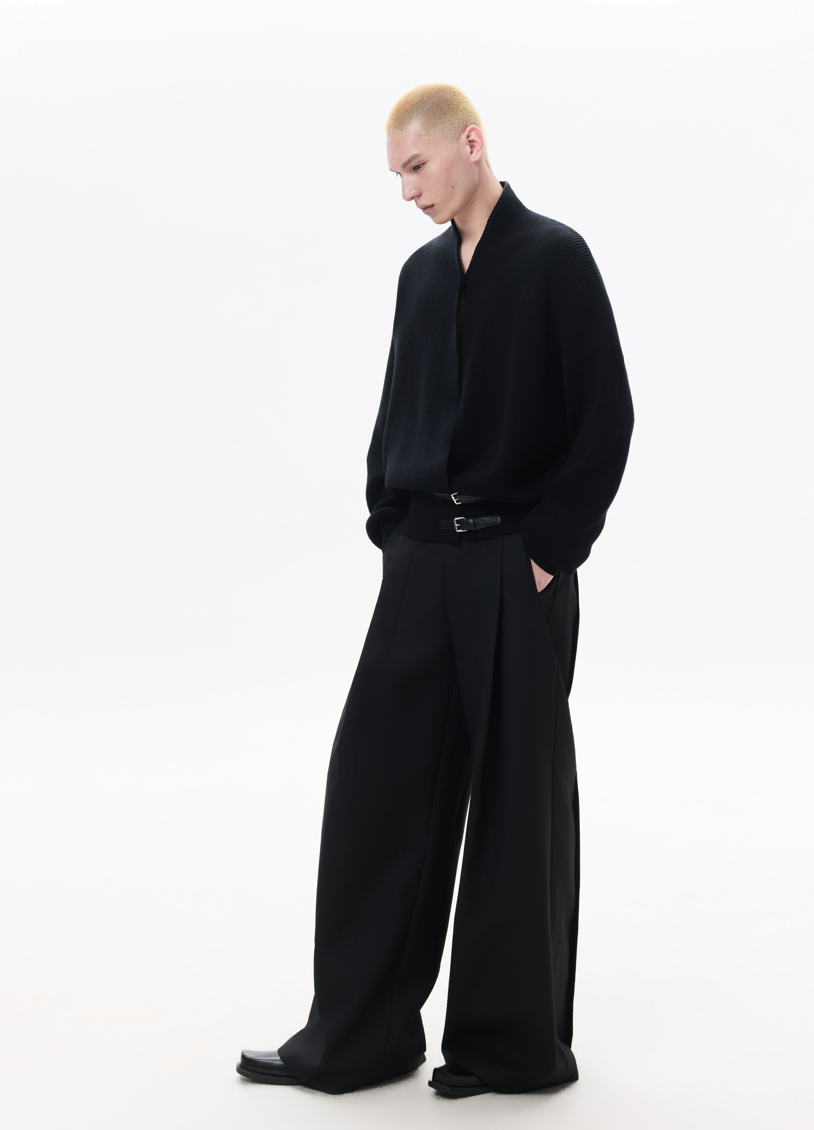 26SS CROSS TIE KNIT SWEATER