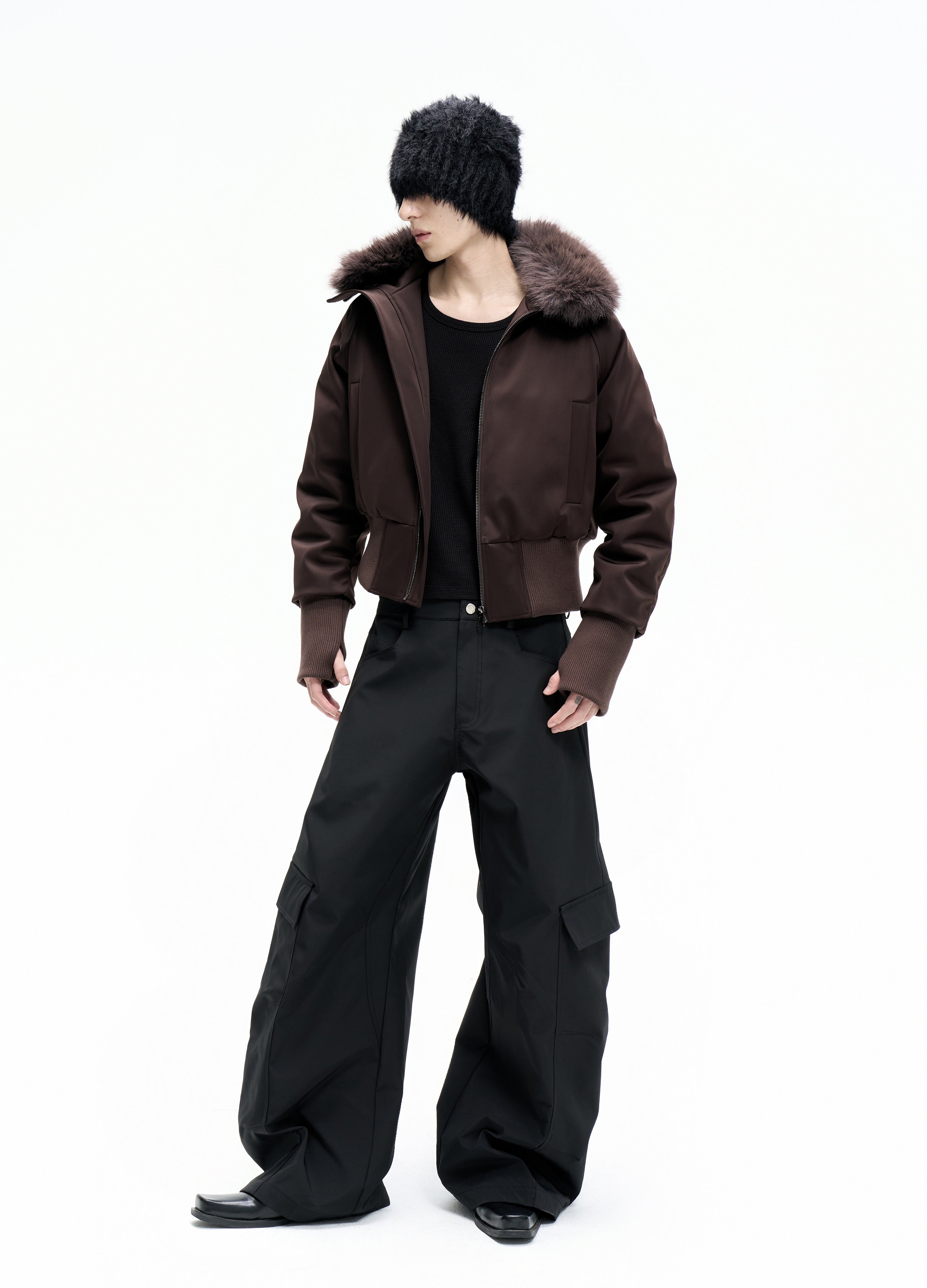 25FW FUR HOODED PARKA JACKET