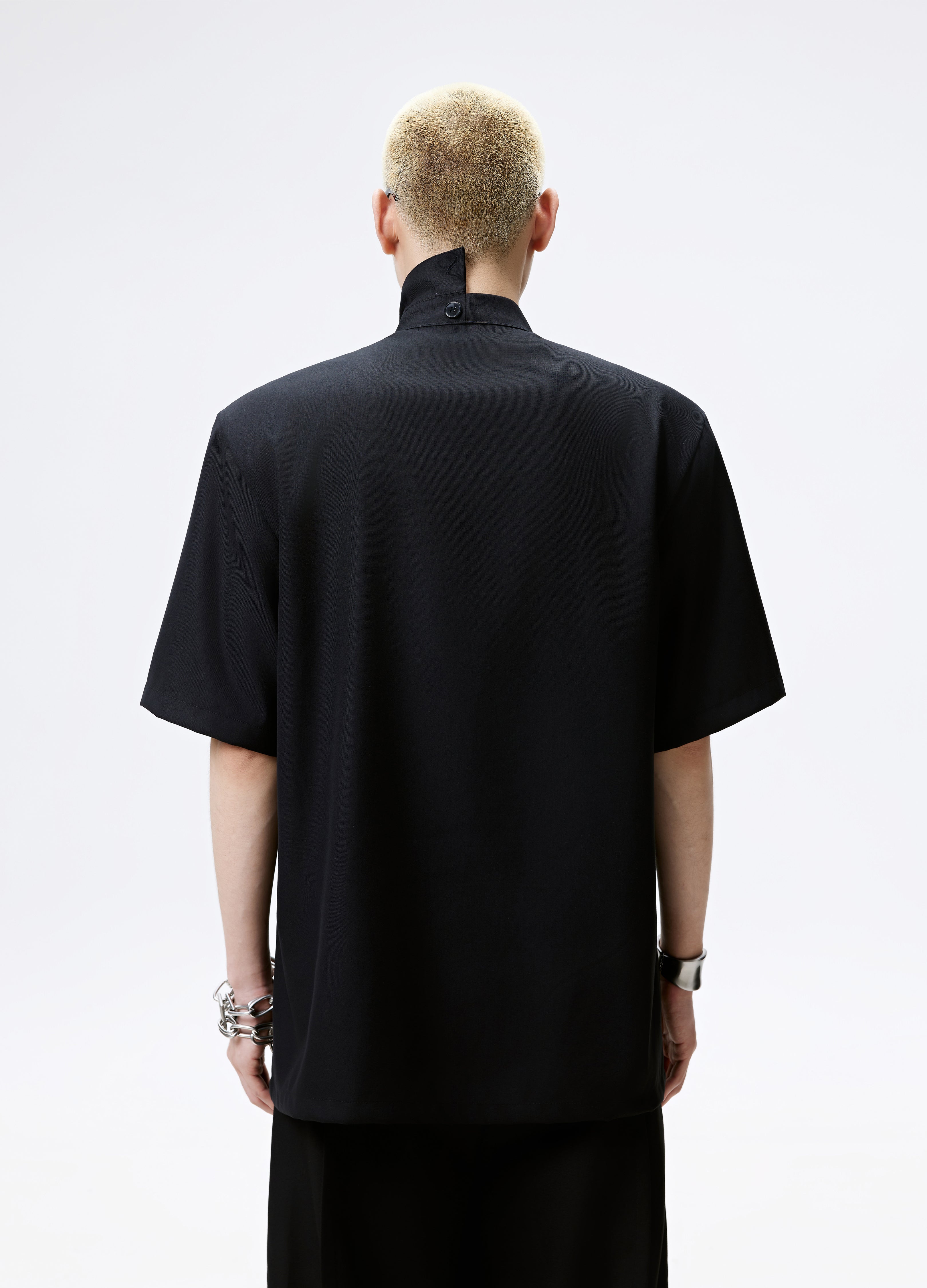 25SS DOUBLE BREAST MANDARIN SHIRT