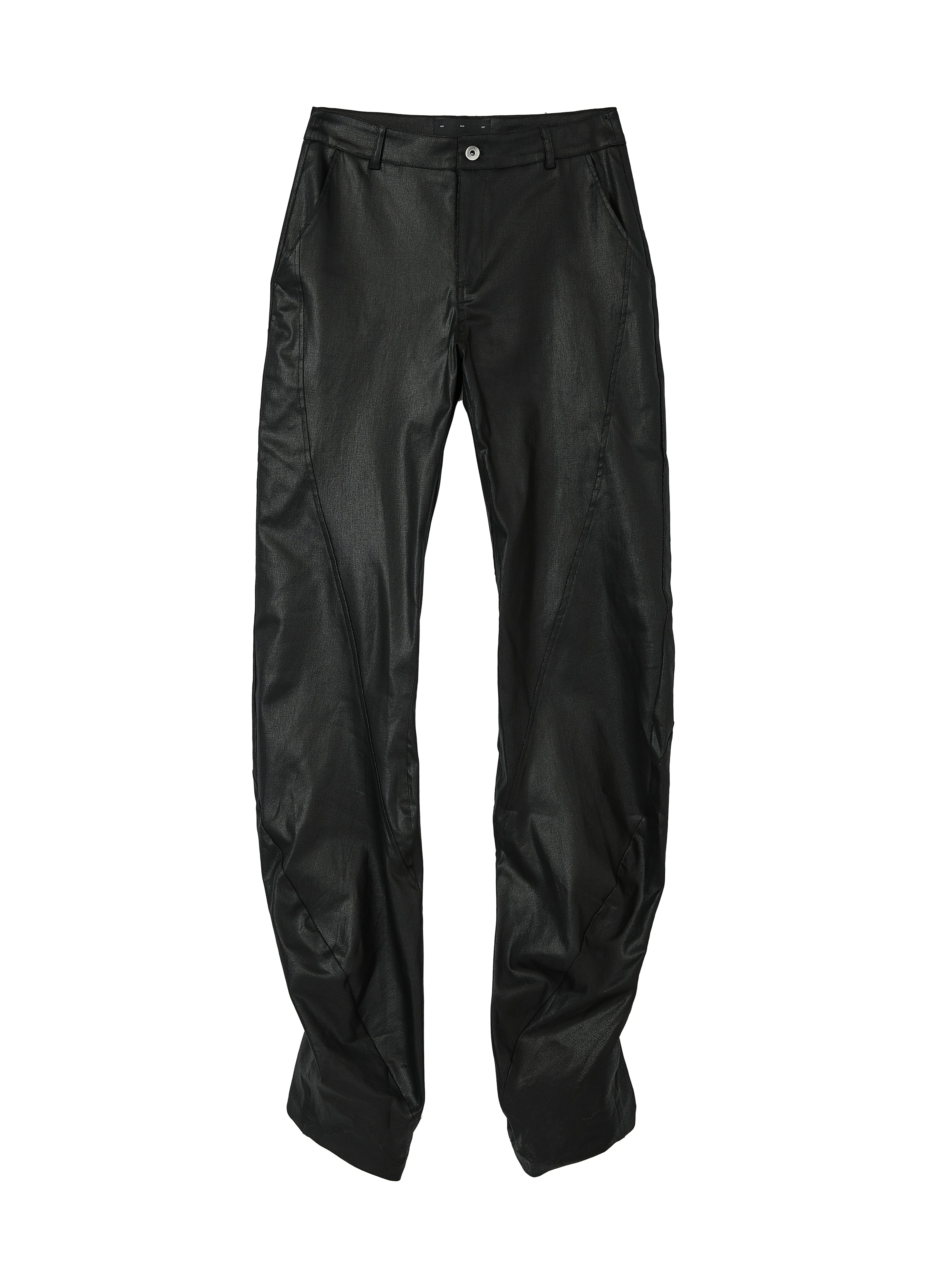 25SS TWISTED WAX COATED PANTS