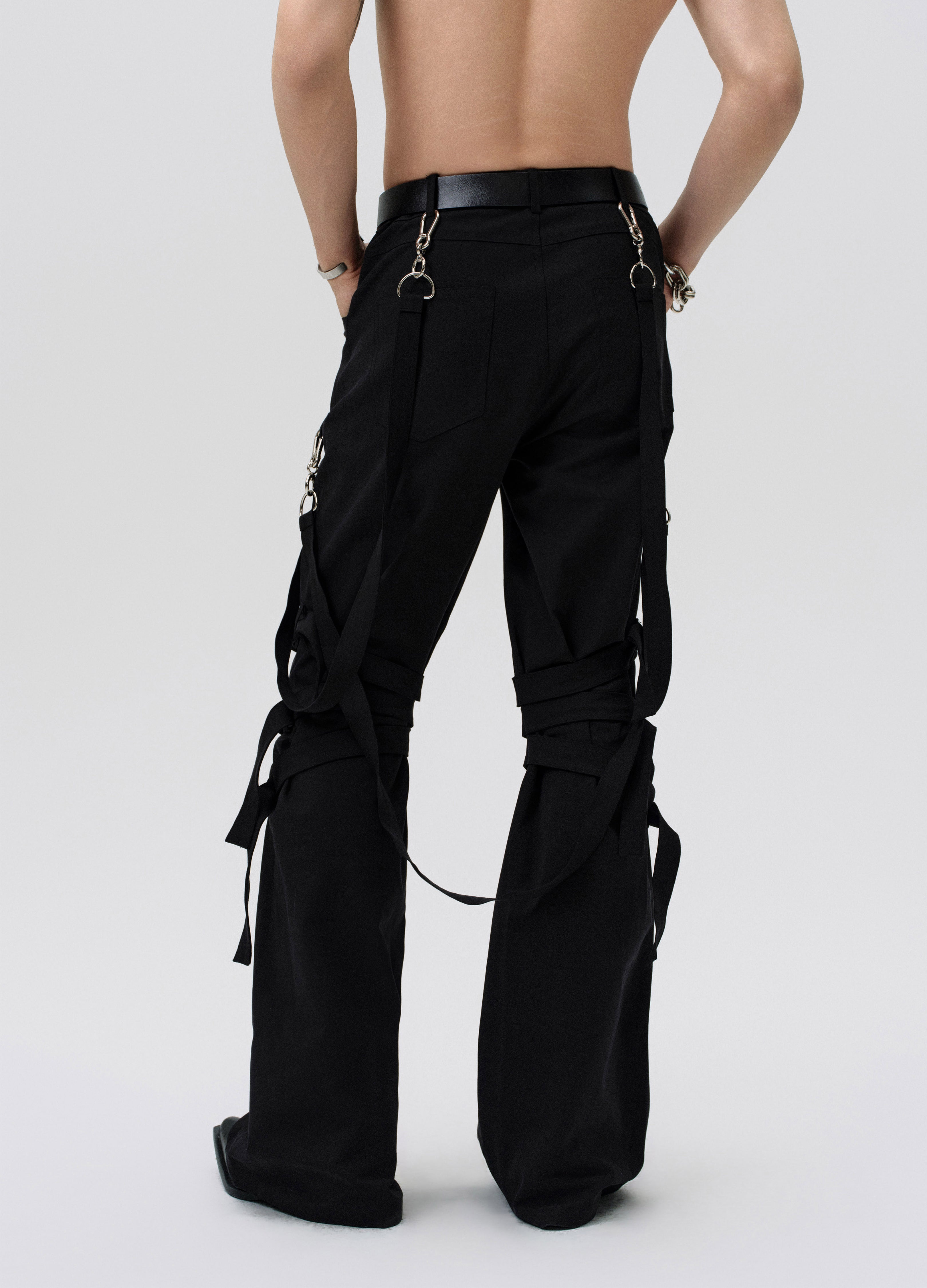 25SS STRAP FUSED FLARE PANTS