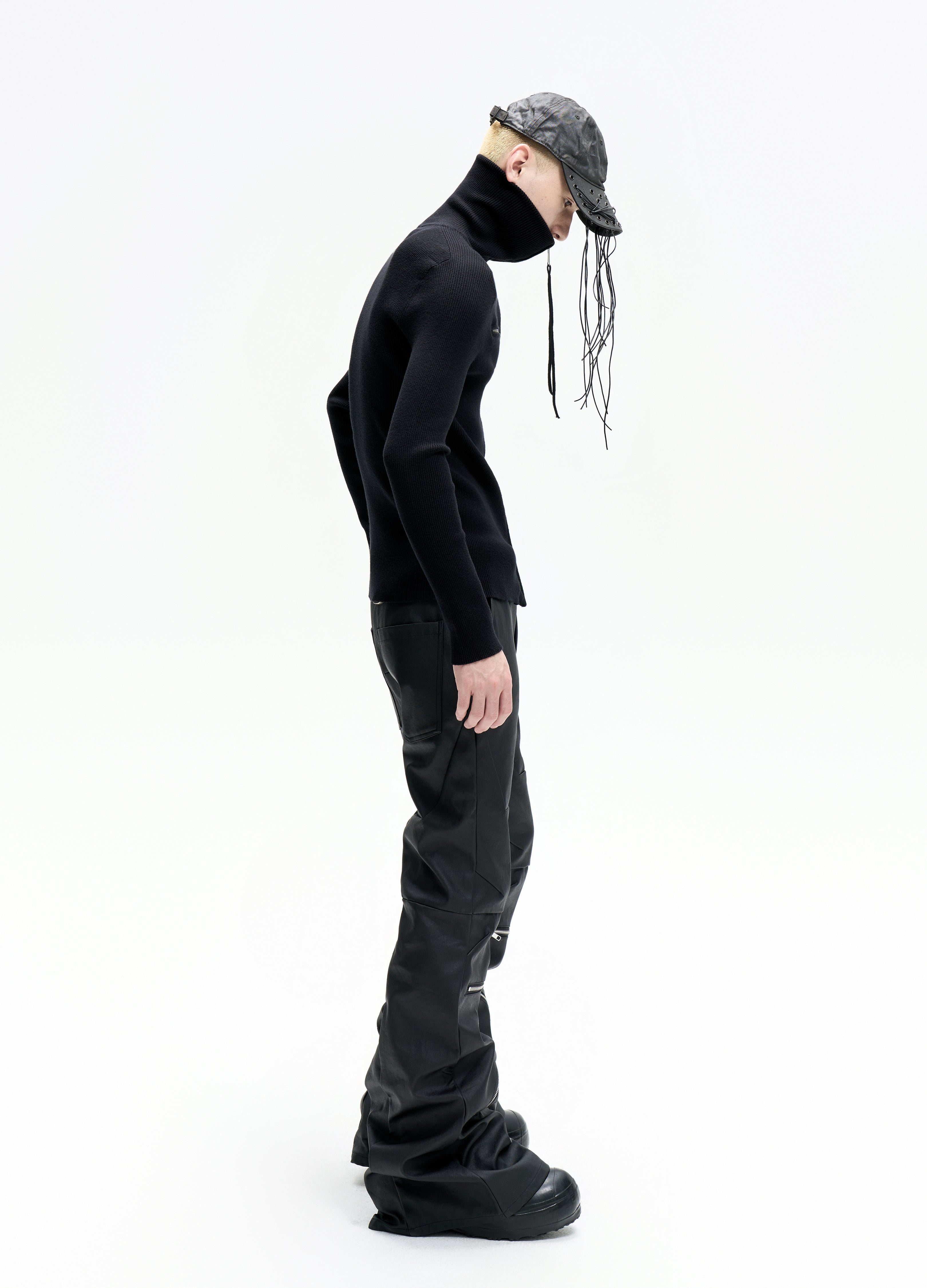 25FW DUAL-ZIP HIGH NECK KNIT