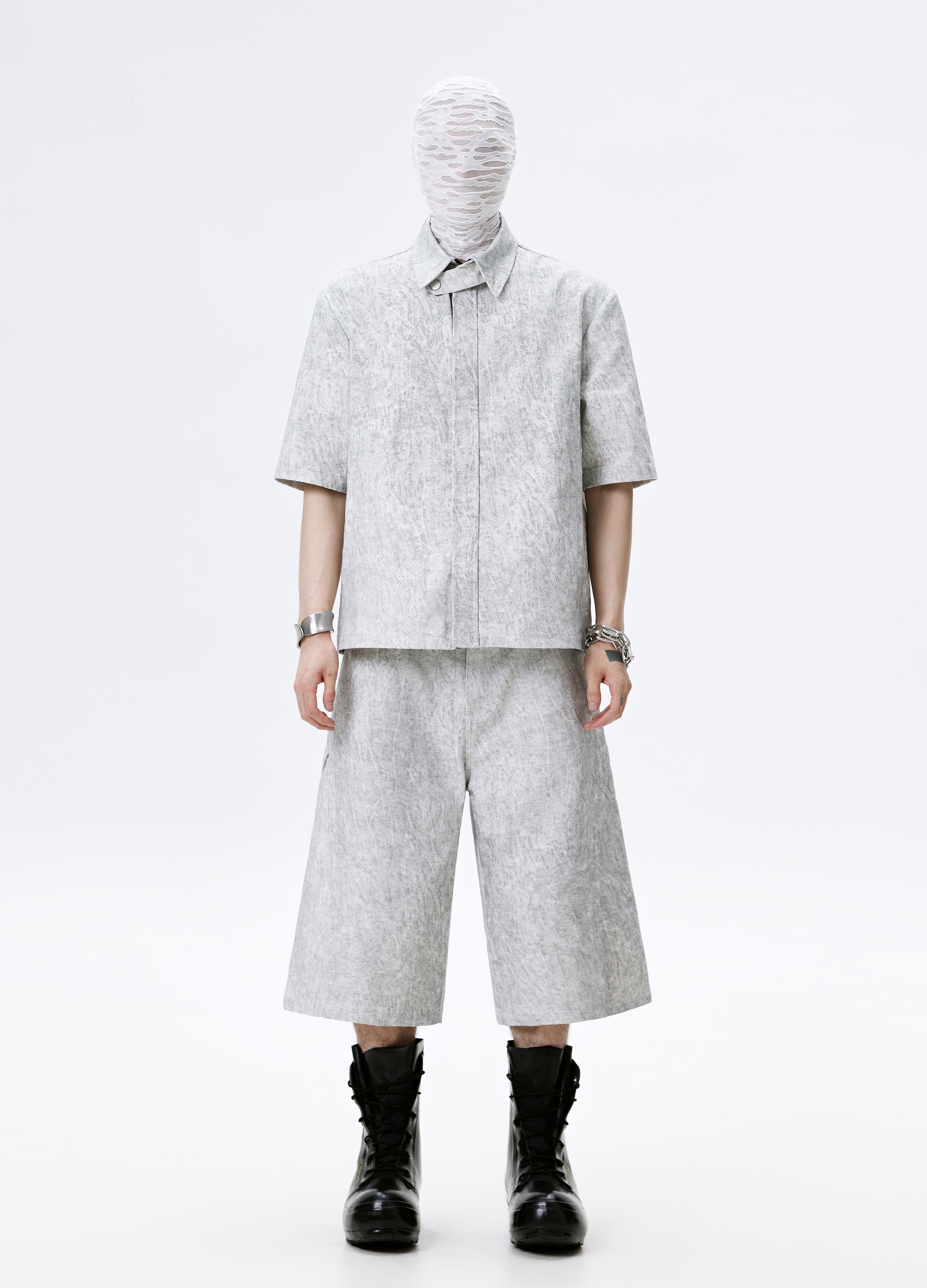 25SS GREYBARK WIDE LEG SHORTS