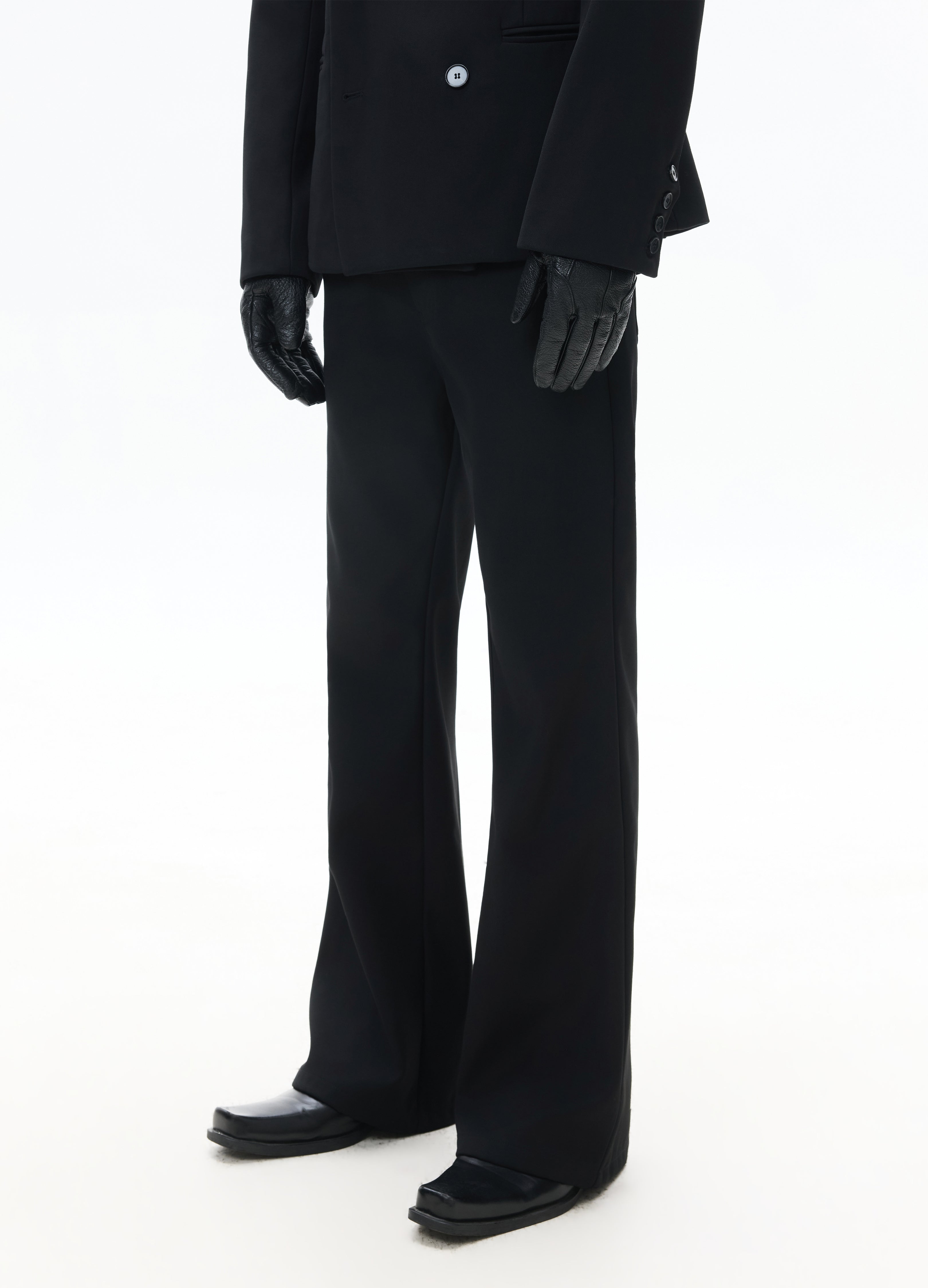 26SS CLASSIC STRAIGHT BLACK TROUSERS
